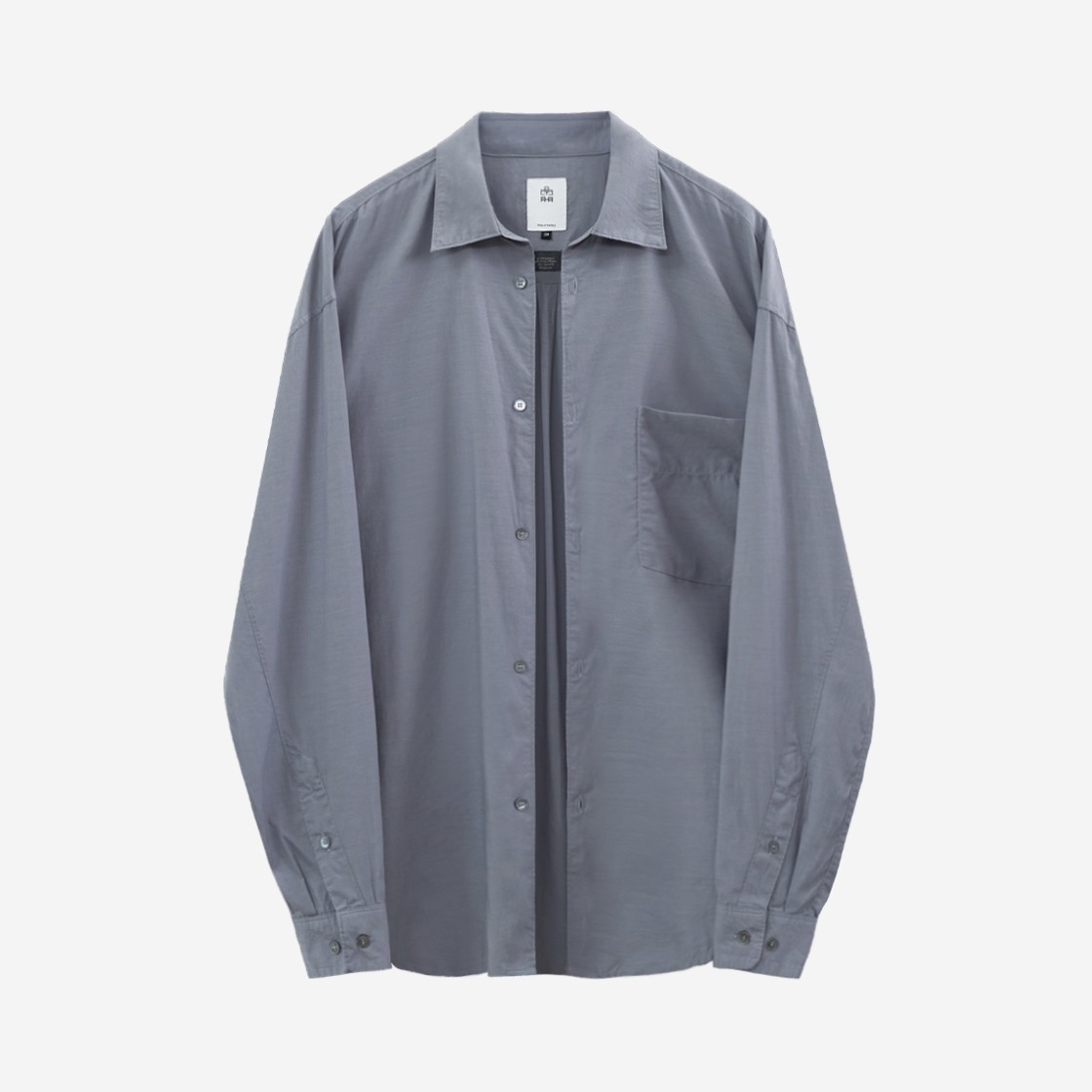 Polyteru Tenco Loosed Shirt 2.0 Mid Blue Gray - 24FW 상세 이미지 1