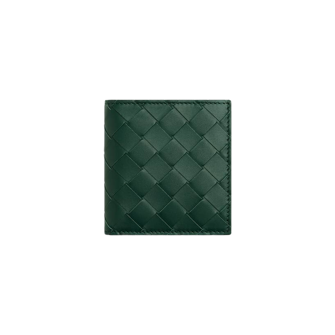 Bottega Veneta Intrecciato Slim Bi-Fold Wallet Emerald Green Space 상세 이미지 1