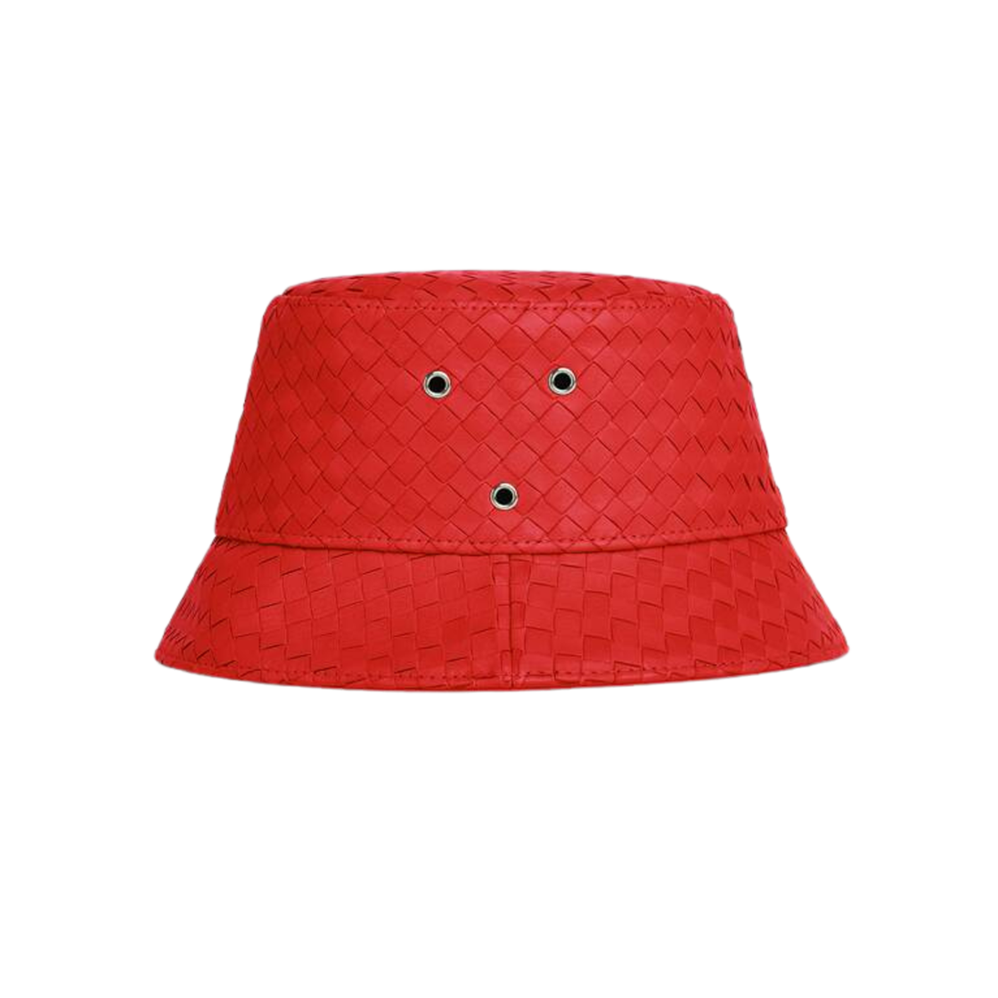 Bottega Veneta Leather Intrecciato Bucket Hat Poppy 상세 이미지 2