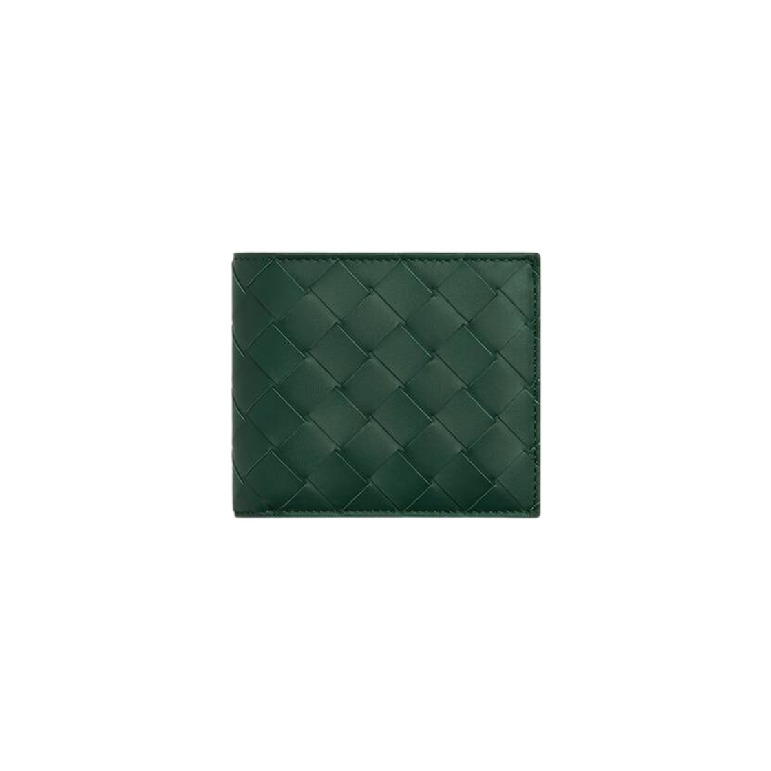 Bottega Veneta Intrecciato Bi-Fold Wallet With Coin Purse Emerald Green Space 상세 이미지 1