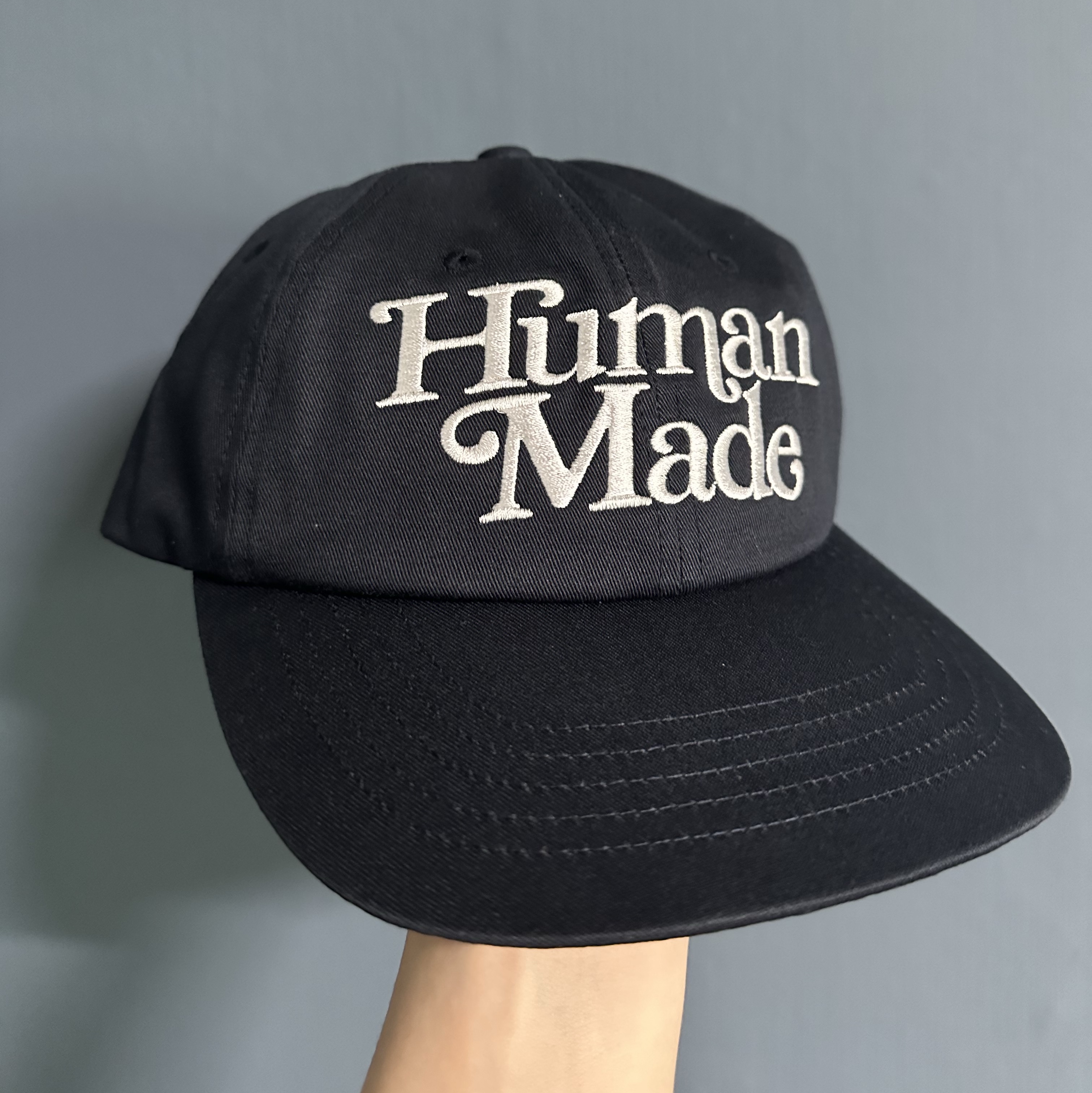Human Made Prototype 6 Panel Cap Navy 착용 스타일