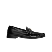 Celine Luco Triomphe Loafer in Polished Bullskin Black