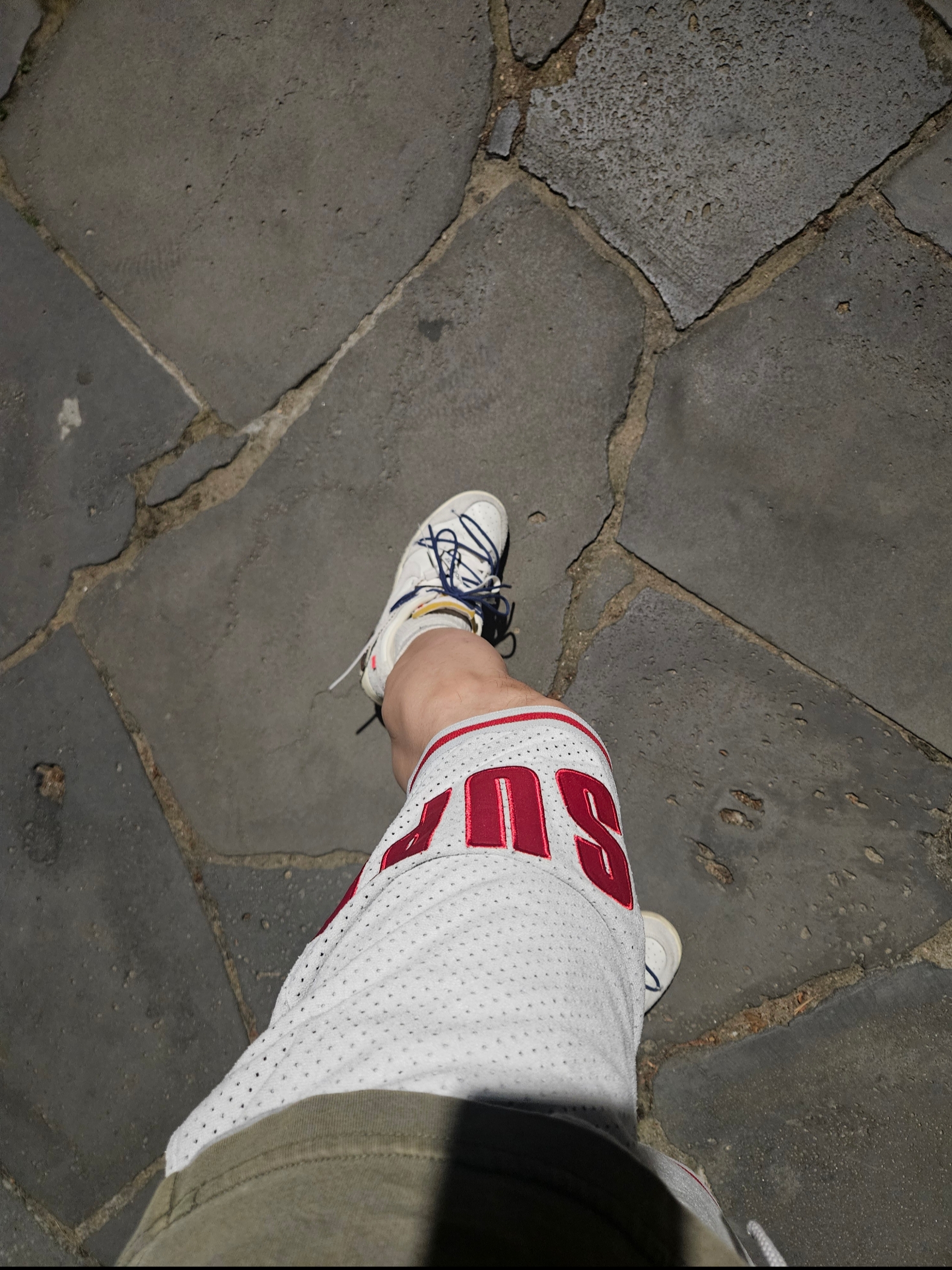 Supreme Ultrasuede Mesh Short Grey - 24SS 착용 스타일 - 3