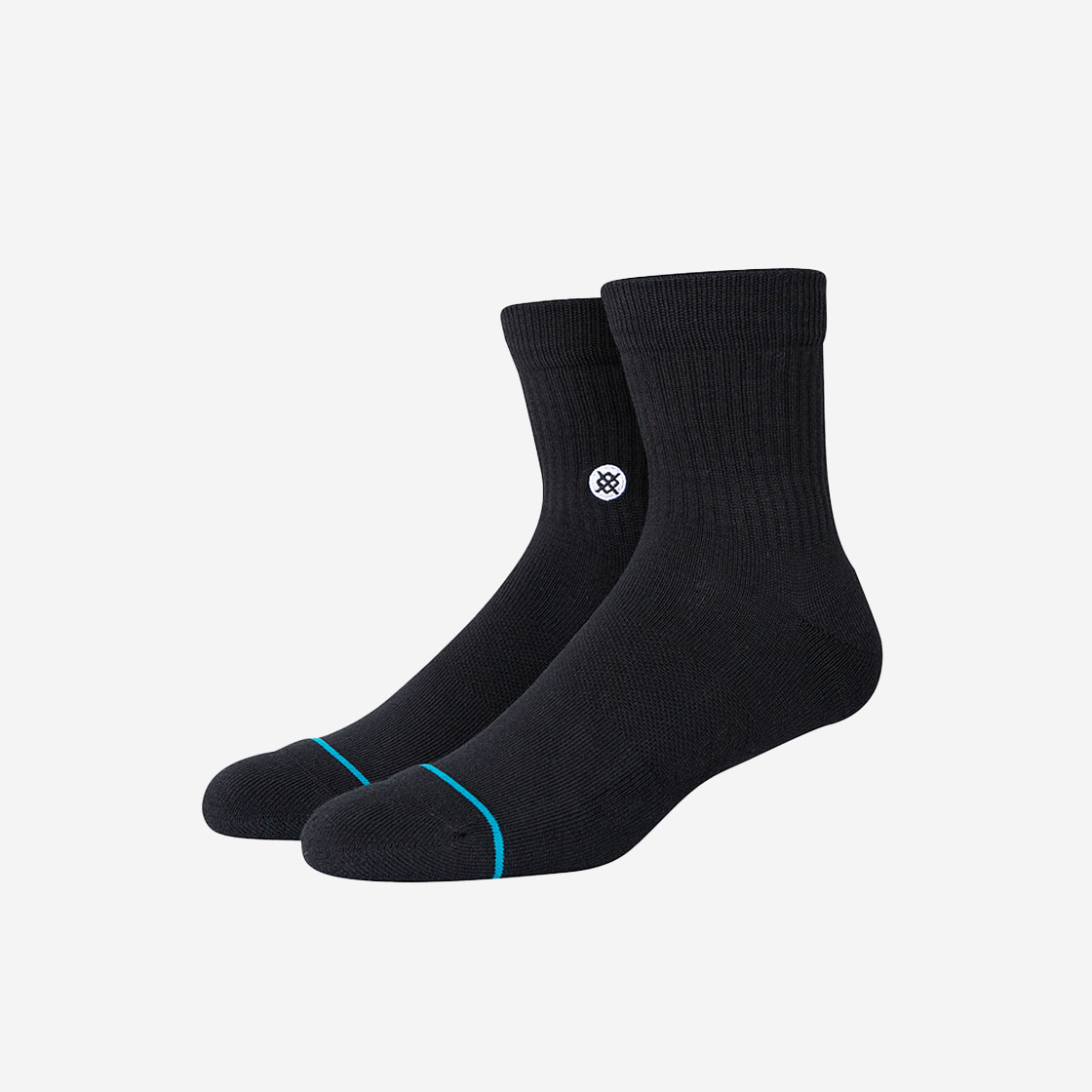 스탠스 아이콘 쿼터 3팩 블랙(STANCE Icon Quarter 3 Pack) - 2