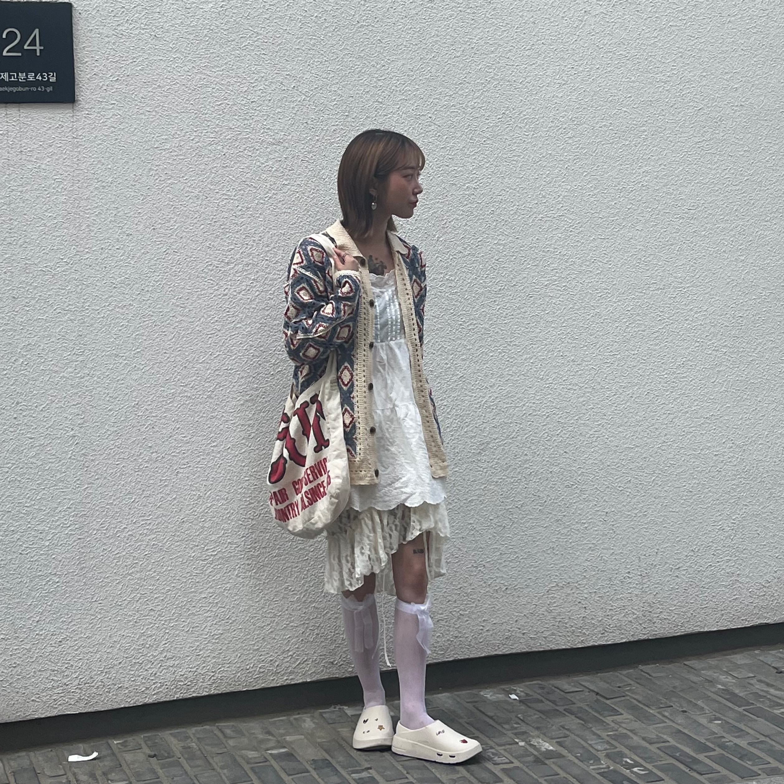Kapital Cotton Twill Kountry Factory Book Bag Kinari 착용 스타일
