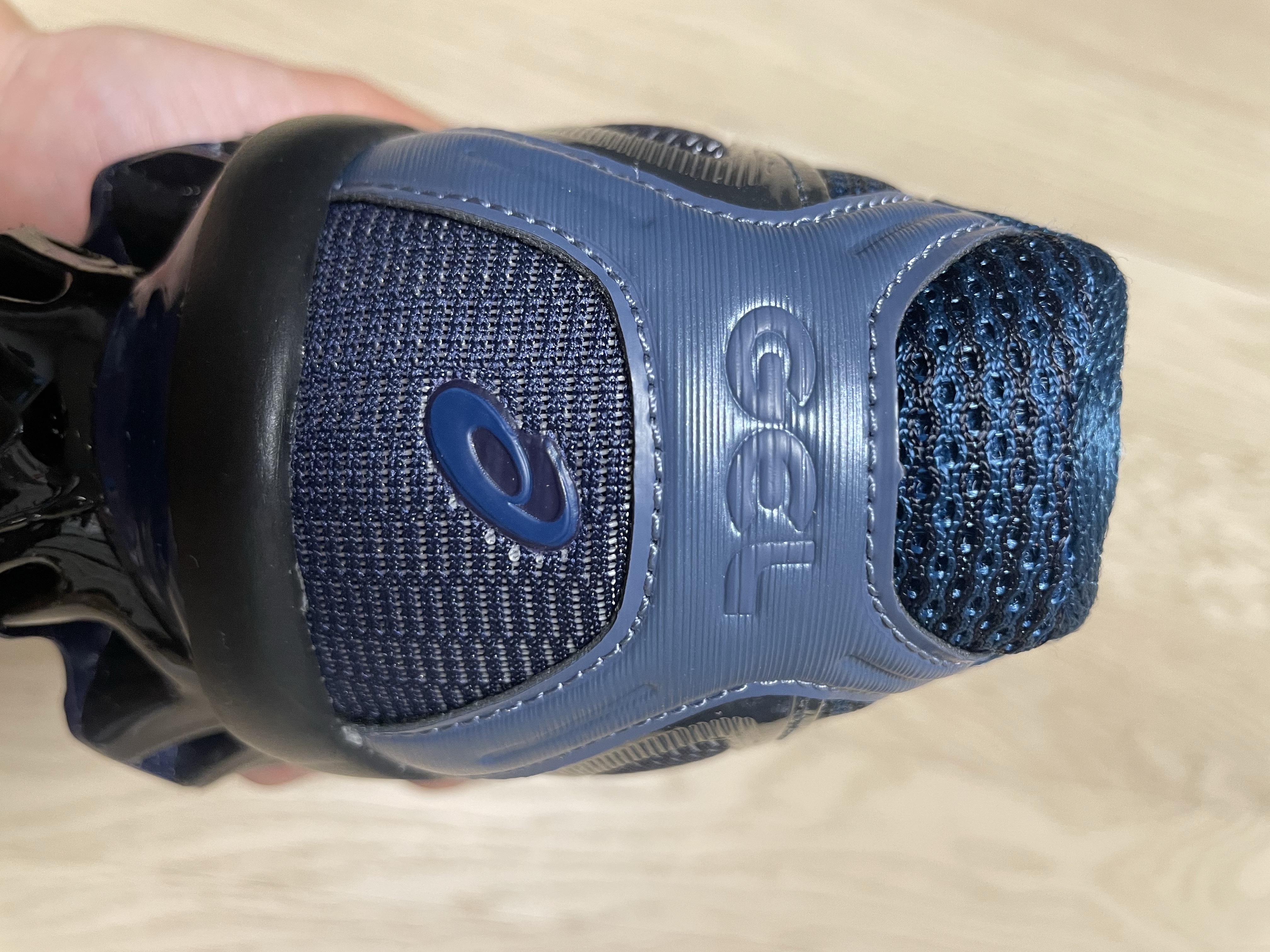 Asics US5-S Gel-Quantum Kinetic Light Indigo Peacoat 착용 스타일 - 2