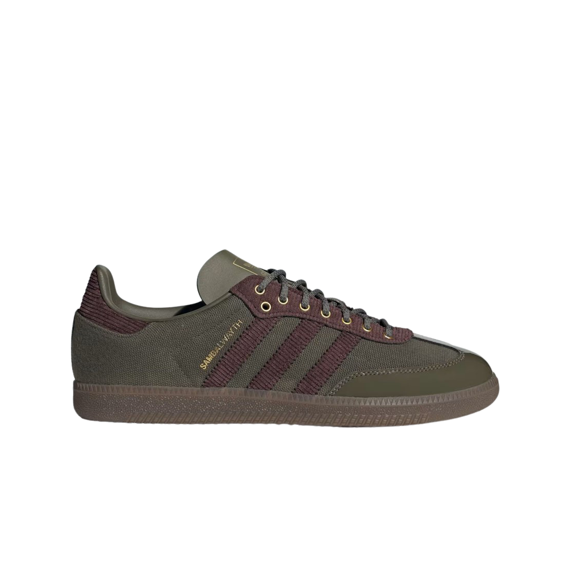 Adidas x Alwayth Samba OG Olive Strata Shadow Brown 상세 이미지 1