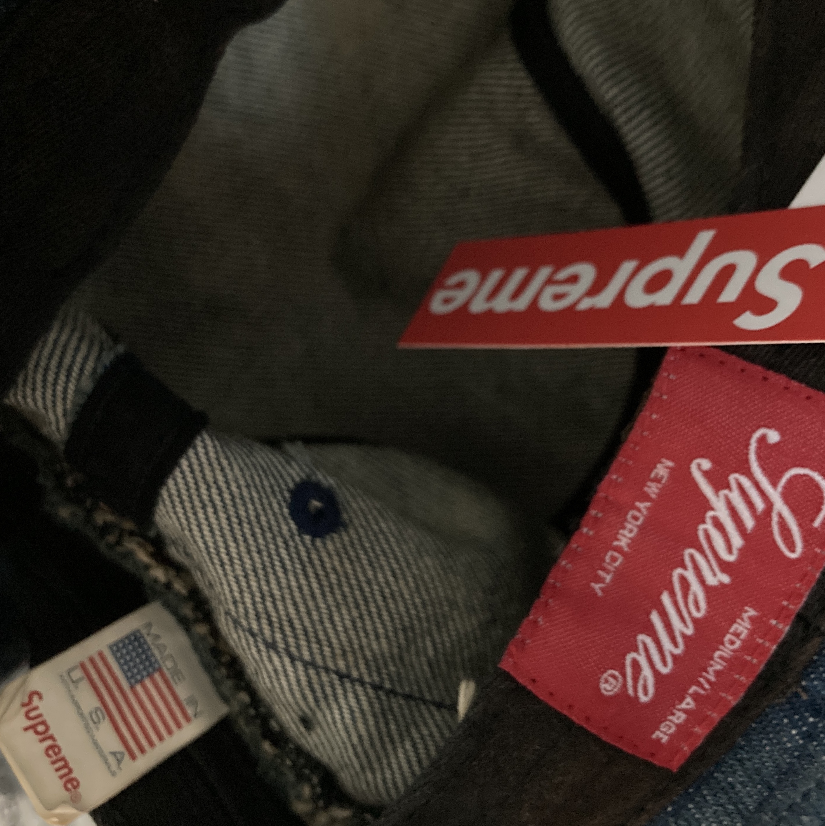 Supreme Chino Twill Crusher Dirty Indigo - 24SS 착용 스타일 - 2
