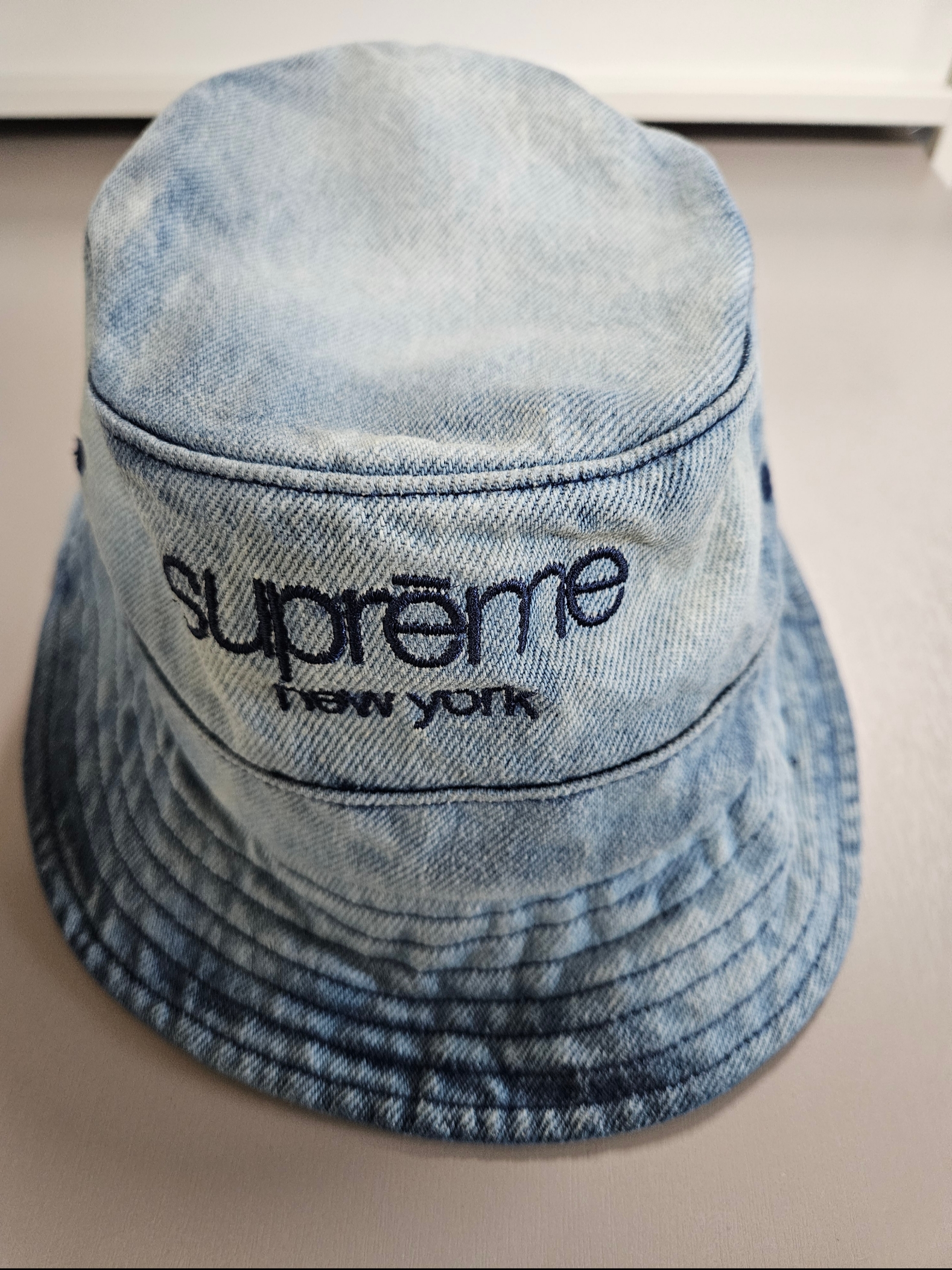 Supreme Chino Twill Crusher Dirty Indigo - 24SS 착용 스타일 - 1