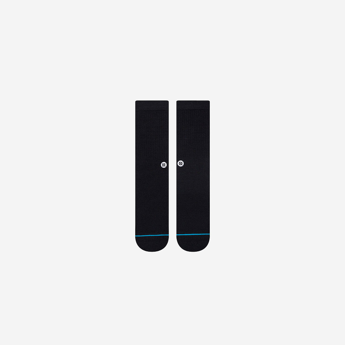 스탠스 아이콘 크루 블랙 화이트(STANCE Icon Crew Black White) - 2