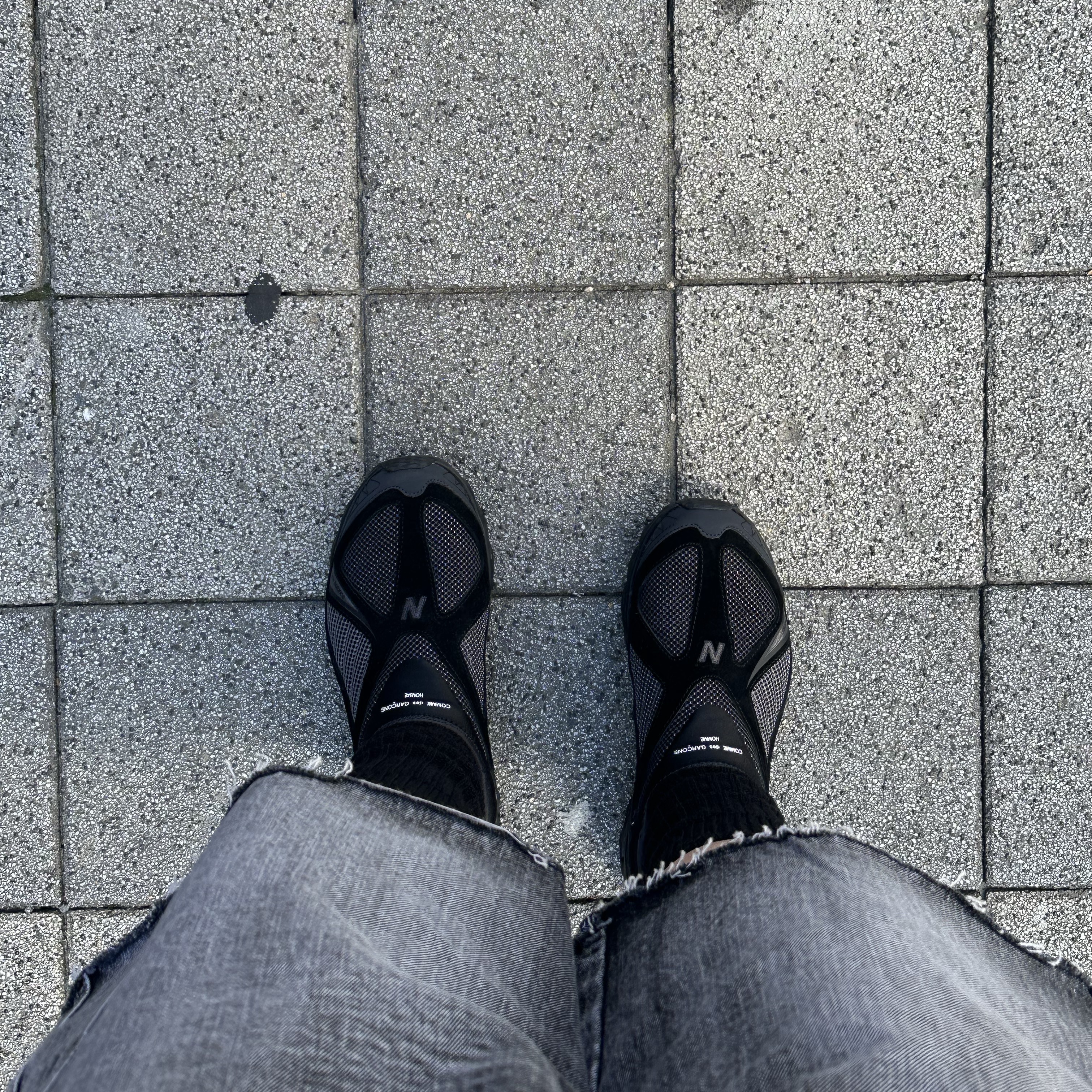 New Balance x Comme des Garcons Homme ML610S Black 착용 스타일