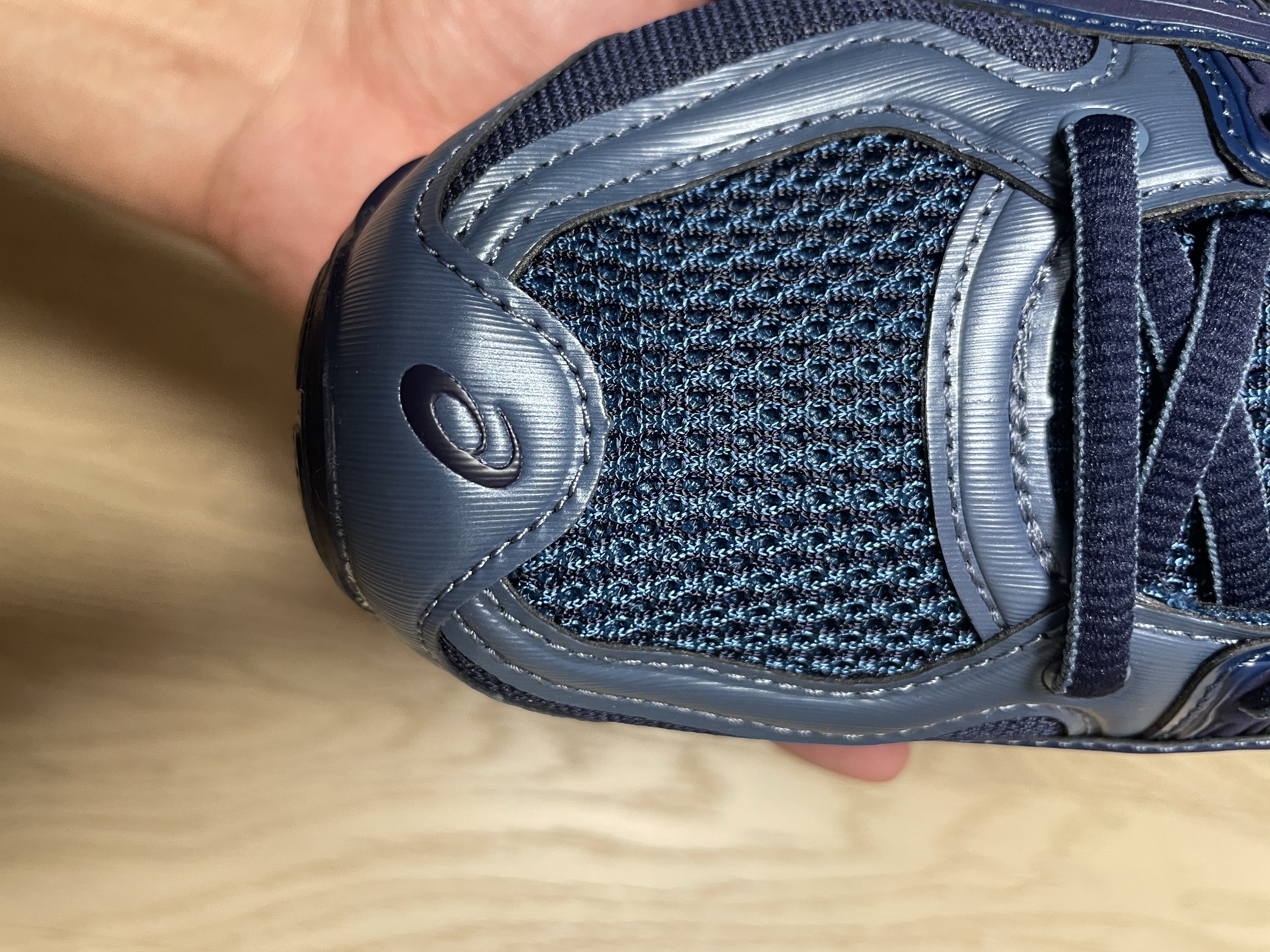Asics US5-S Gel-Quantum Kinetic Light Indigo Peacoat 착용 스타일 - 4