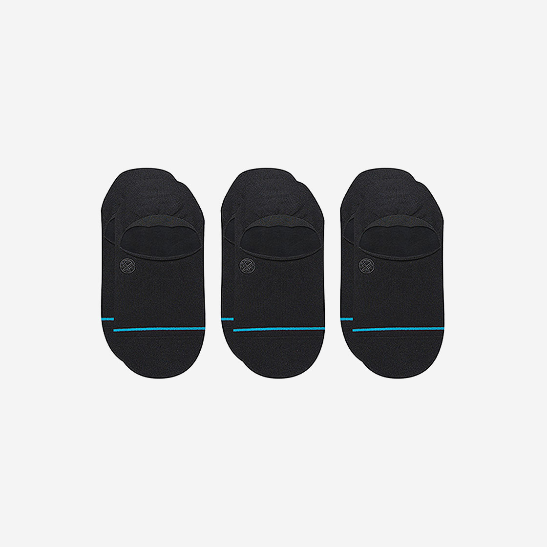 스탠스 아이콘 노 쇼 3팩 블랙(STANCE Icon No Show 3 Pack Black) - 2
