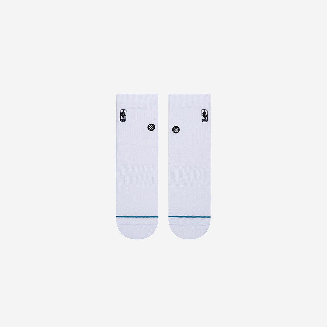 스탠스 x NBA 로고맨 쿼터 화이트(STANCE X NBA Logoman Quarter White) - 2