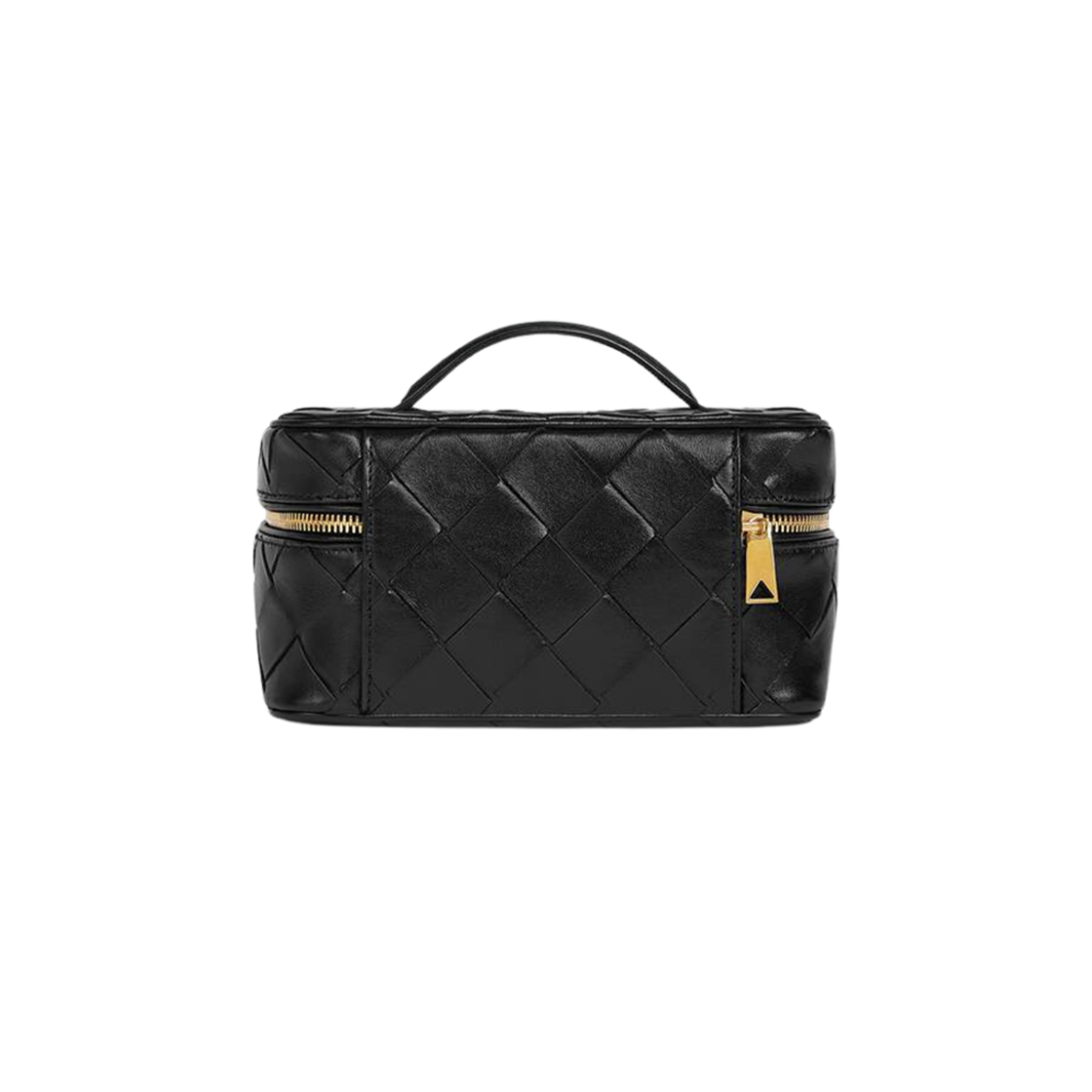 Bottega Veneta Intrecciato East West Vanity Case Black 상세 이미지 2