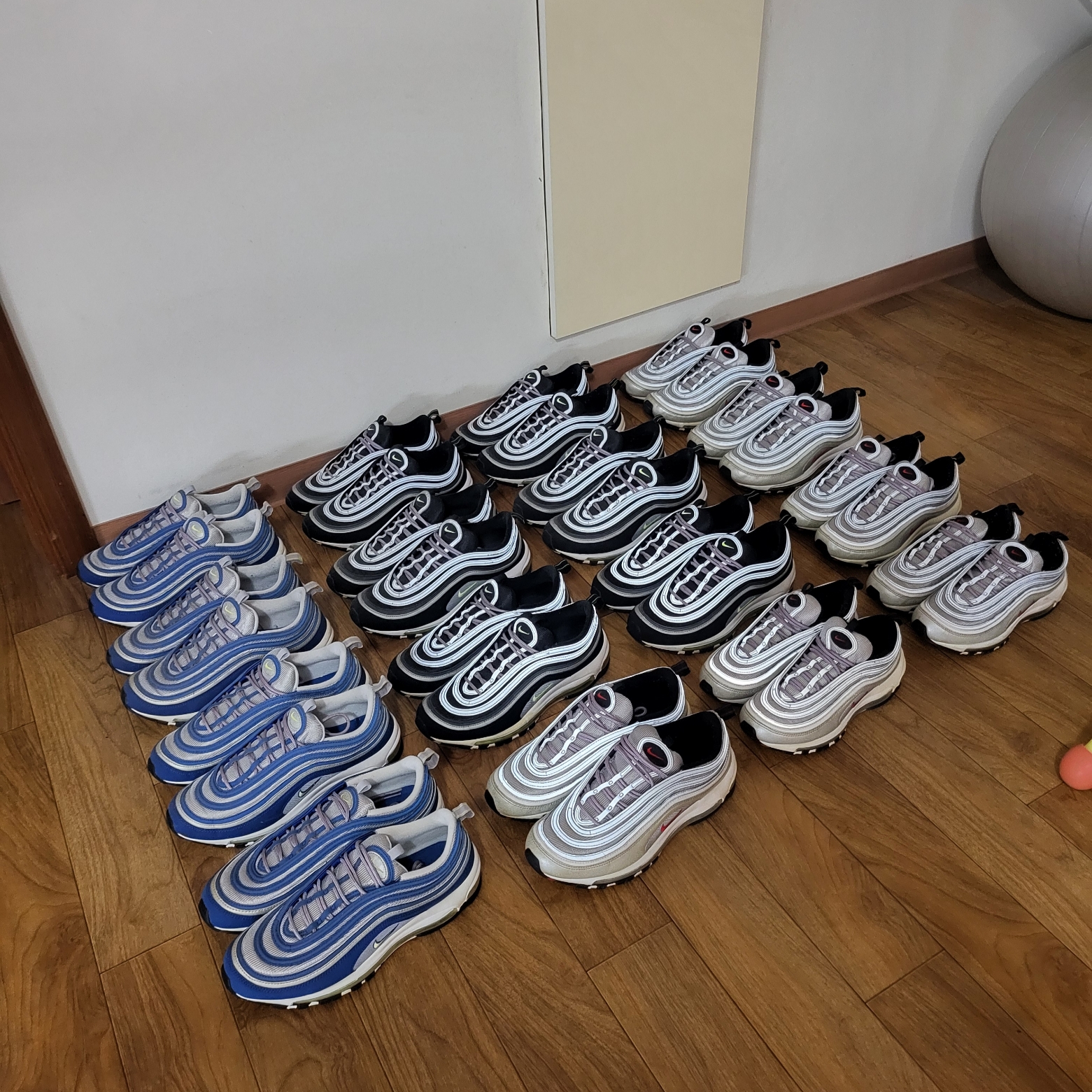 Nike Air Max 97 OG Black Volt Asia, Nike Air Max 97 OG Royal Neon 착용 스타일