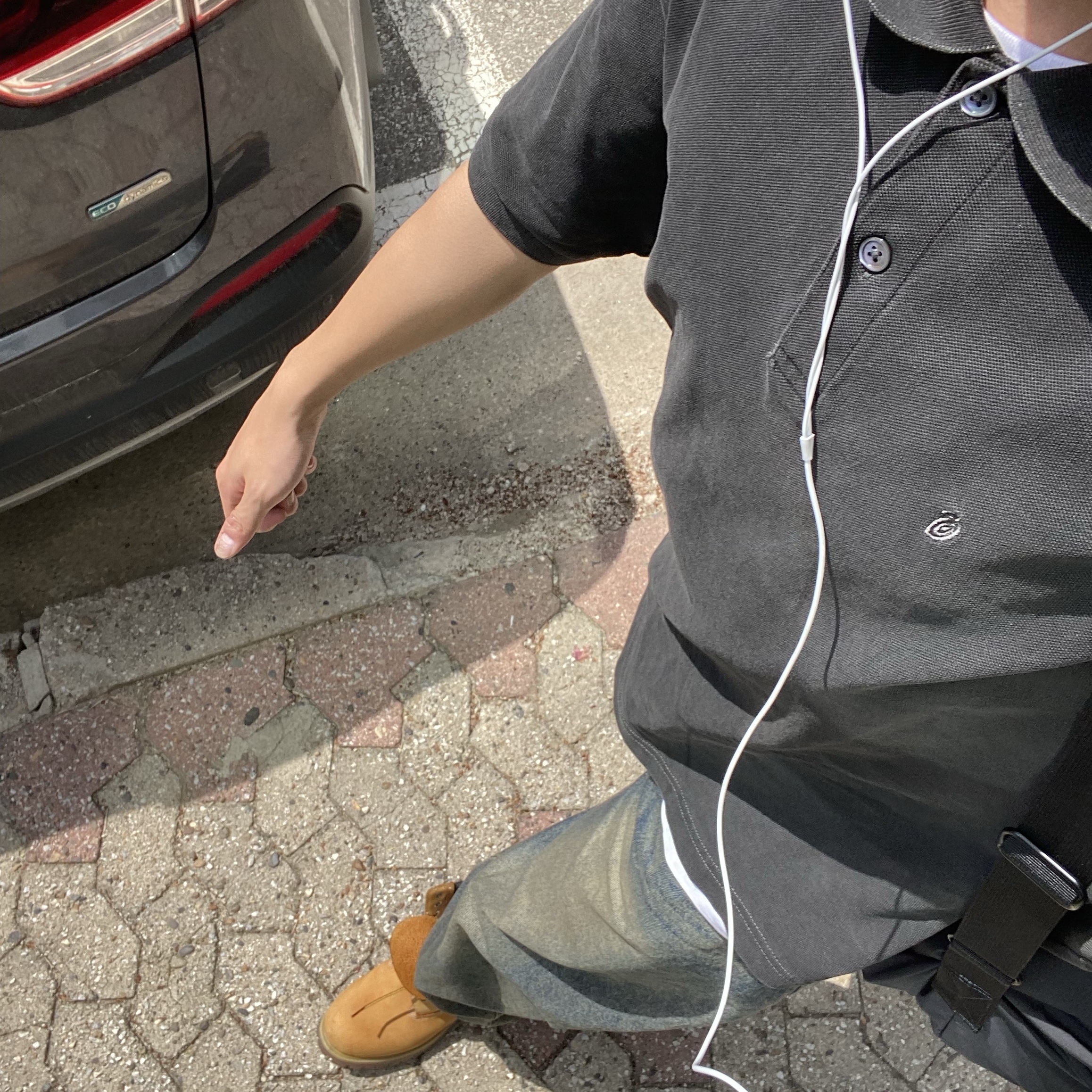 Timberland Premium 6 inch Waterproof Boot Wheat Nubuck - Wide, Stussy Pigment Dyed Pique Polo Black 착용 스타일 - 2