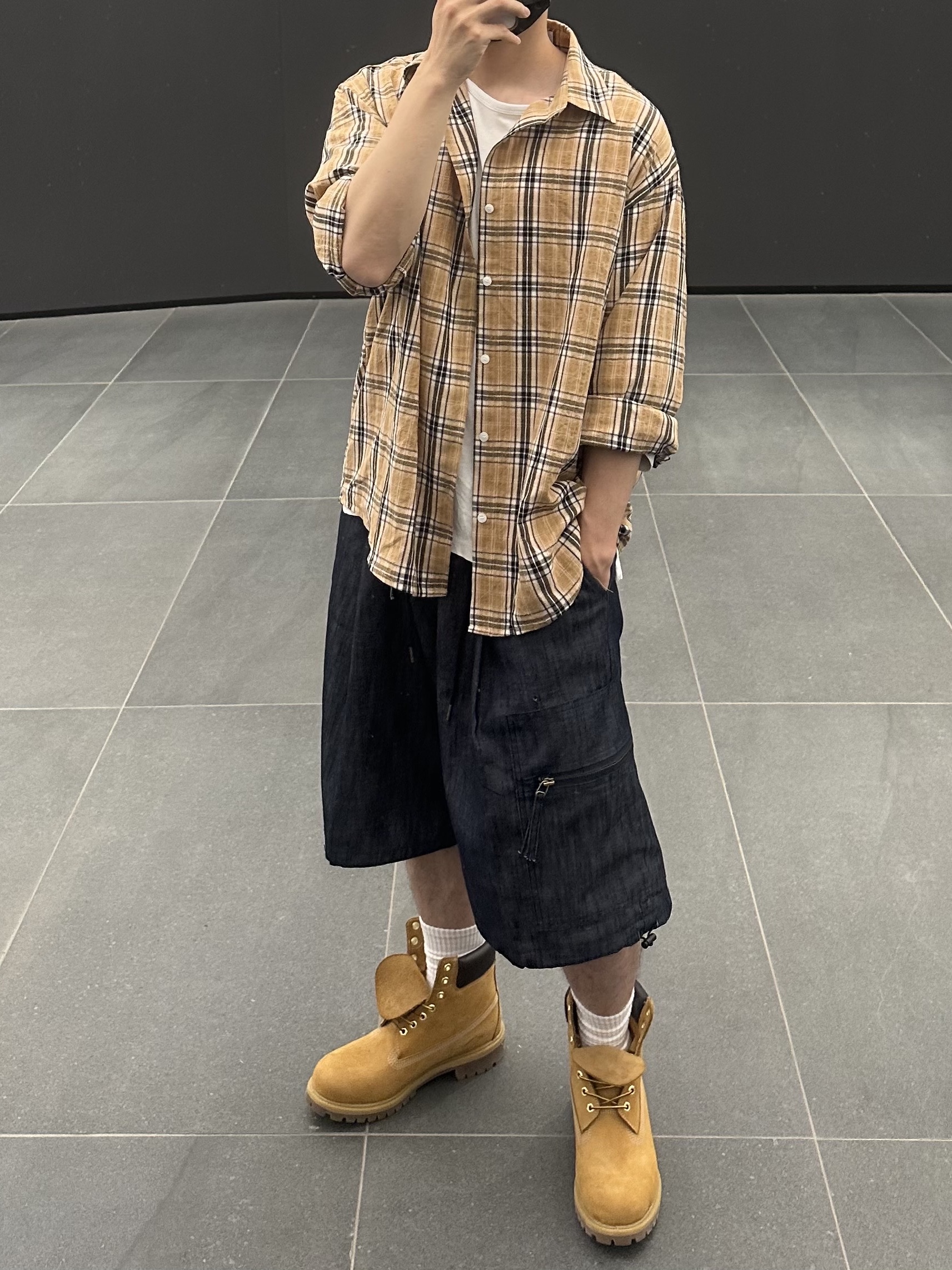 Timberland Premium 6 inch Waterproof Boot Wheat Nubuck - Wide 착용 스타일 - 3