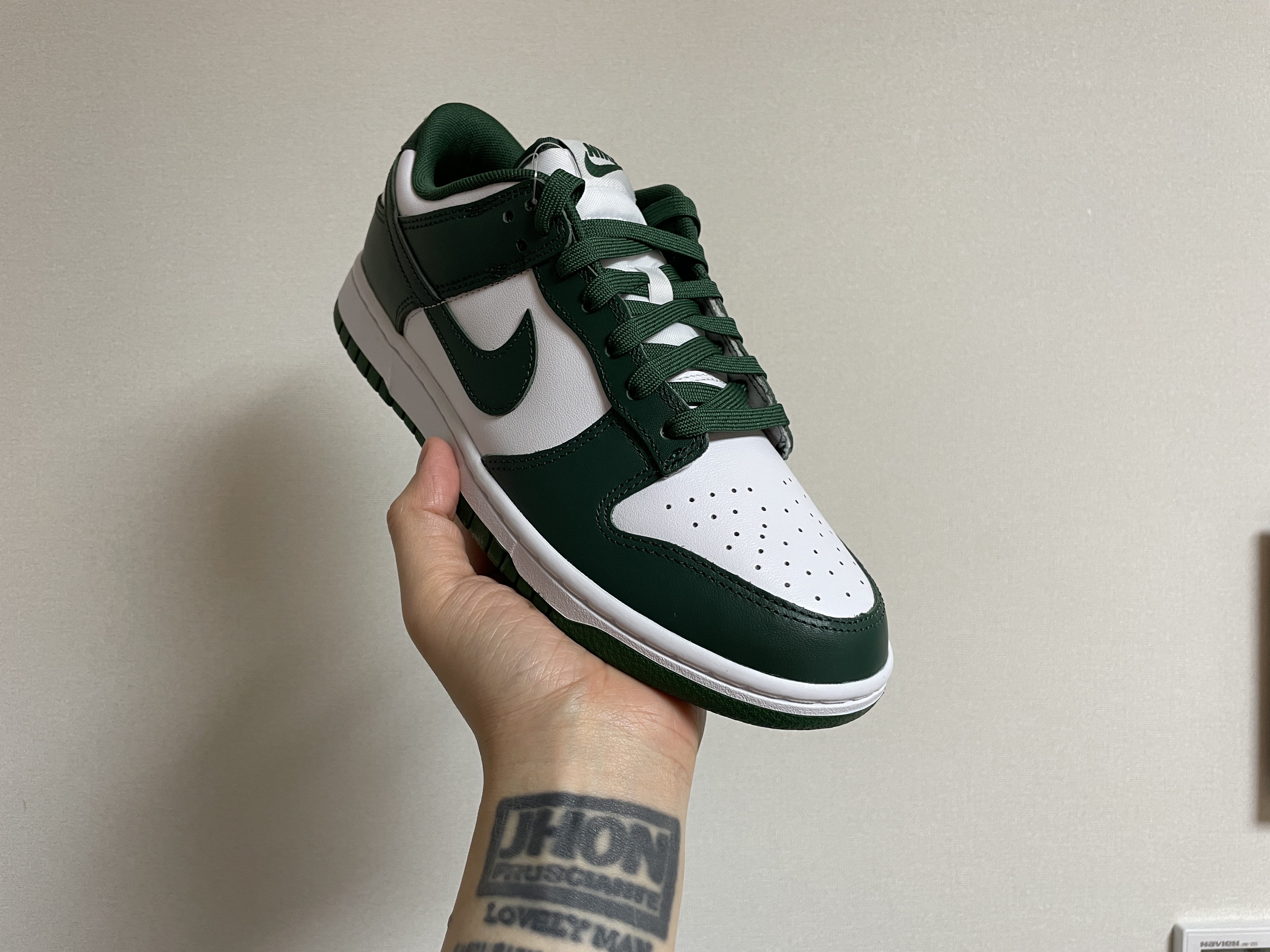 Nike Dunk Low Retro Varsity Green 착용 스타일 - 1