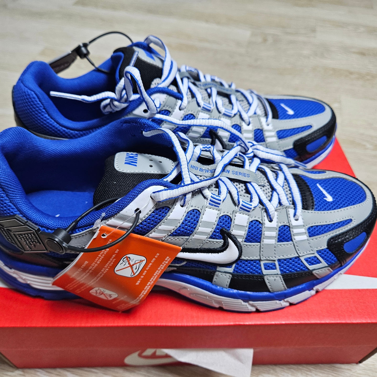 Nike P-6000 Racer Blue White 착용 스타일 - 3