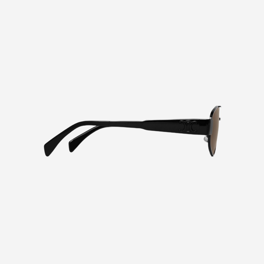 Celine Triomphe Metal 03 Sunglasses in Metal Black Brown 상세 이미지 3