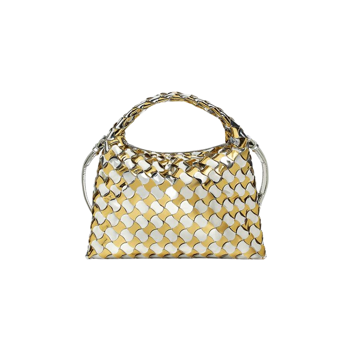 Bottega Veneta Mini Hop Silver Gold 상세 이미지 2