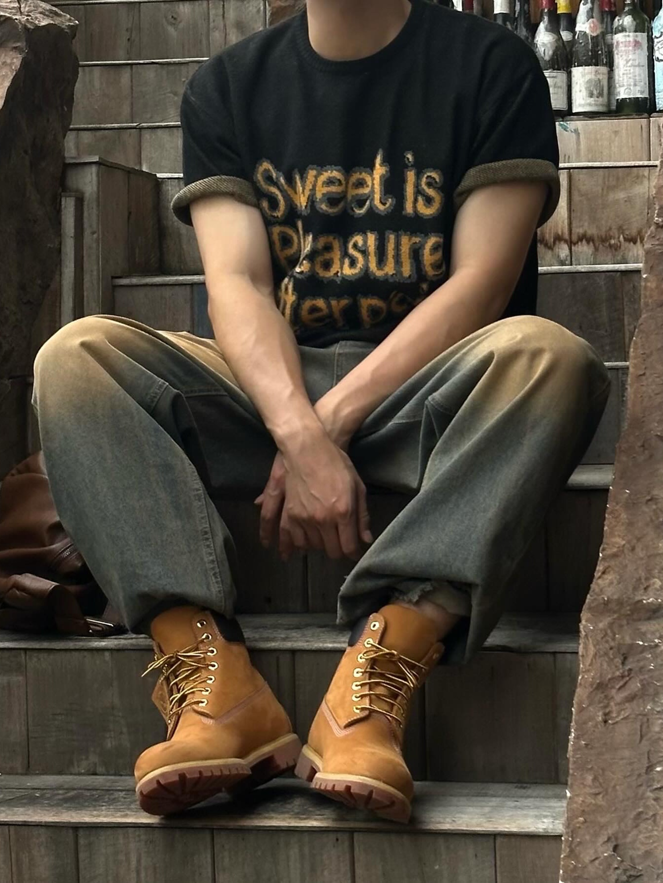 Timberland Premium 6 inch Waterproof Boot Wheat Nubuck - Wide 착용 스타일 - 2