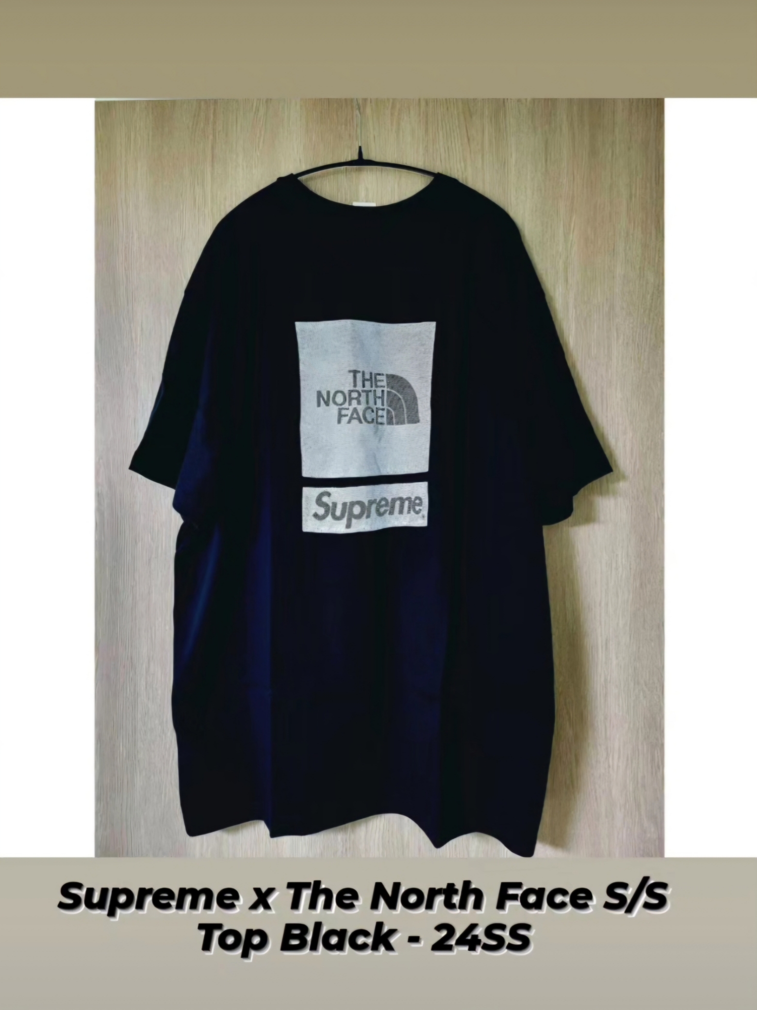 Supreme x The North Face S/S Top Black - 24SS 착용 스타일 - 1