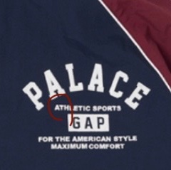 Palace x Gap Nylon Track Top Navy Red - 24SS 착용 스타일 - 1
