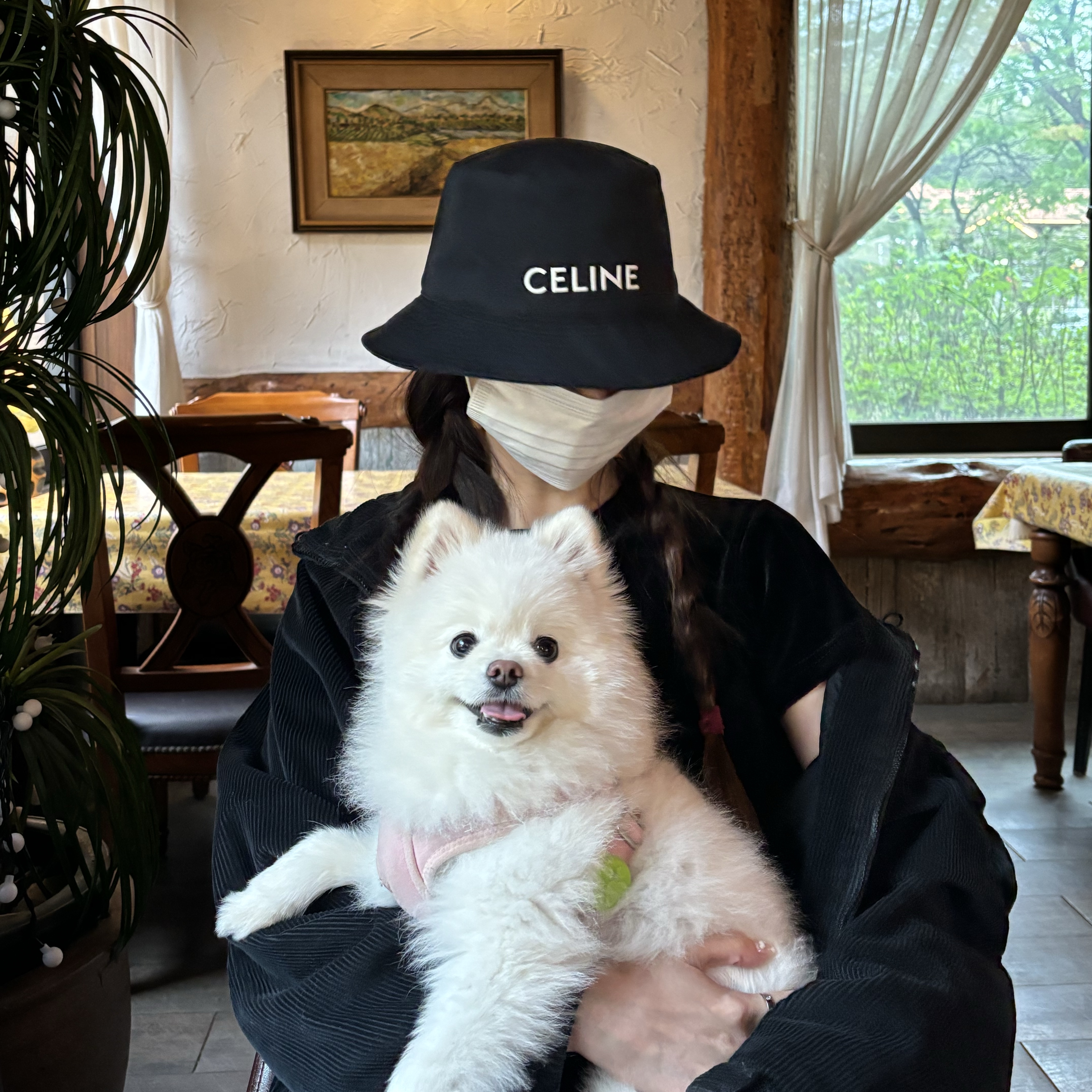 Celine Embroidered Bucket Hat in Cotton Gabardine Ultra Black, Supreme x Nike Arc Corduroy Hooded Jacket Black - 22SS 착용 스타일 - 1