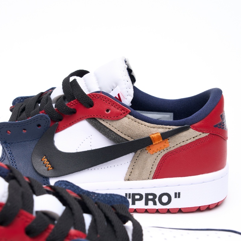 Jordan 1 Low Golf Obsidian Varsity Red 착용 스타일 - 8