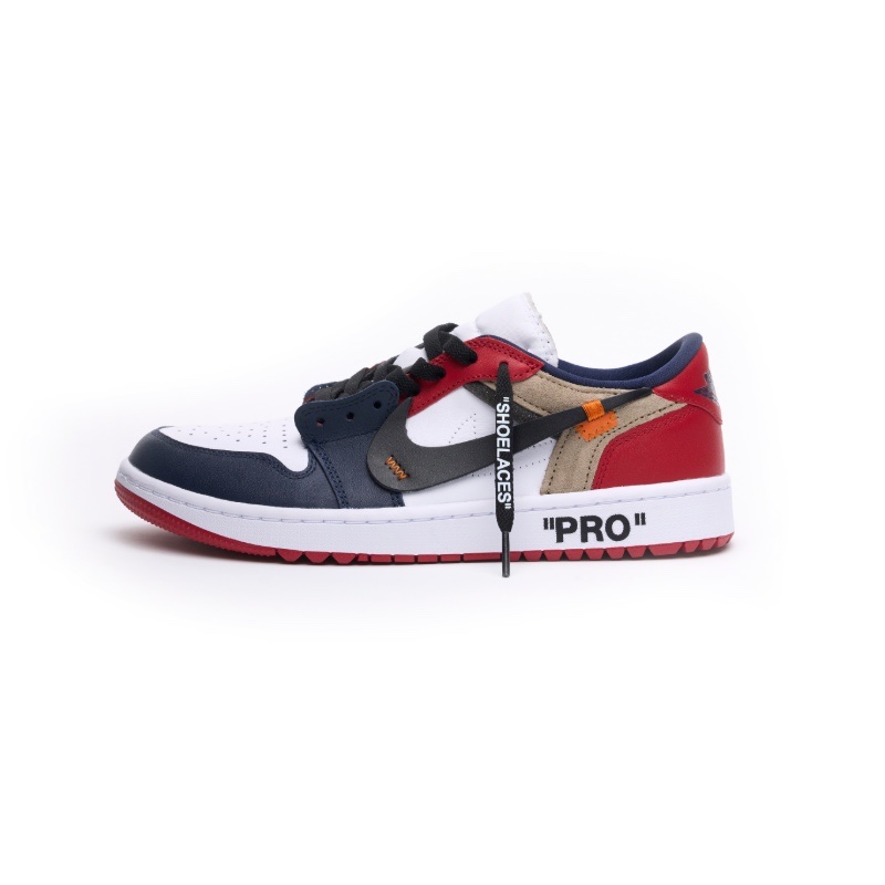 Jordan 1 Low Golf Obsidian Varsity Red 착용 스타일 - 1