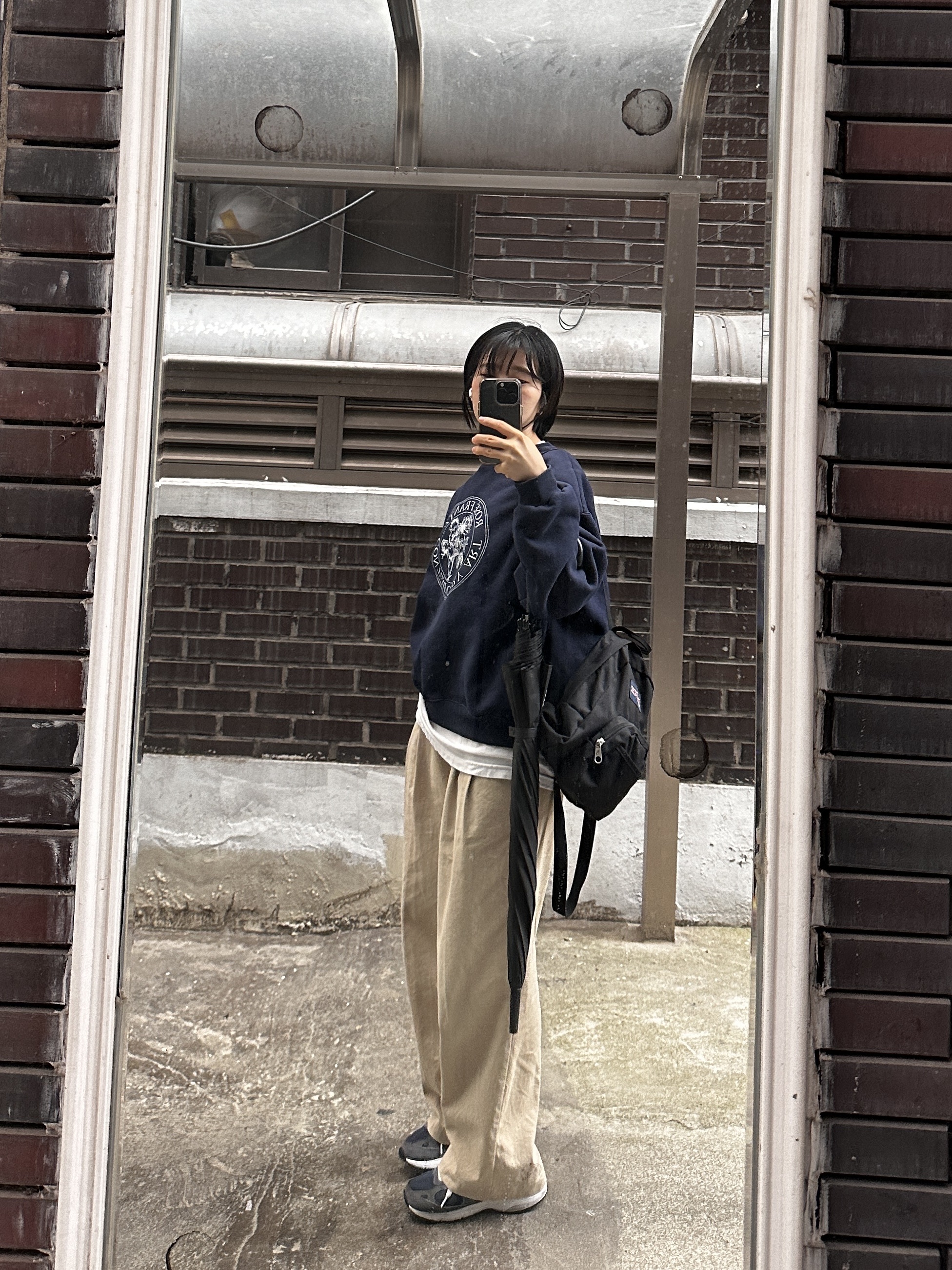 Jansport Half Pint Mini Backpack Black, (GS) New Balance 993 Navy White - M Standard 착용 스타일 - 1