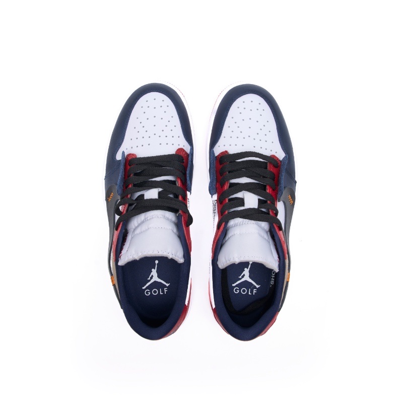 Jordan 1 Low Golf Obsidian Varsity Red 착용 스타일 - 4