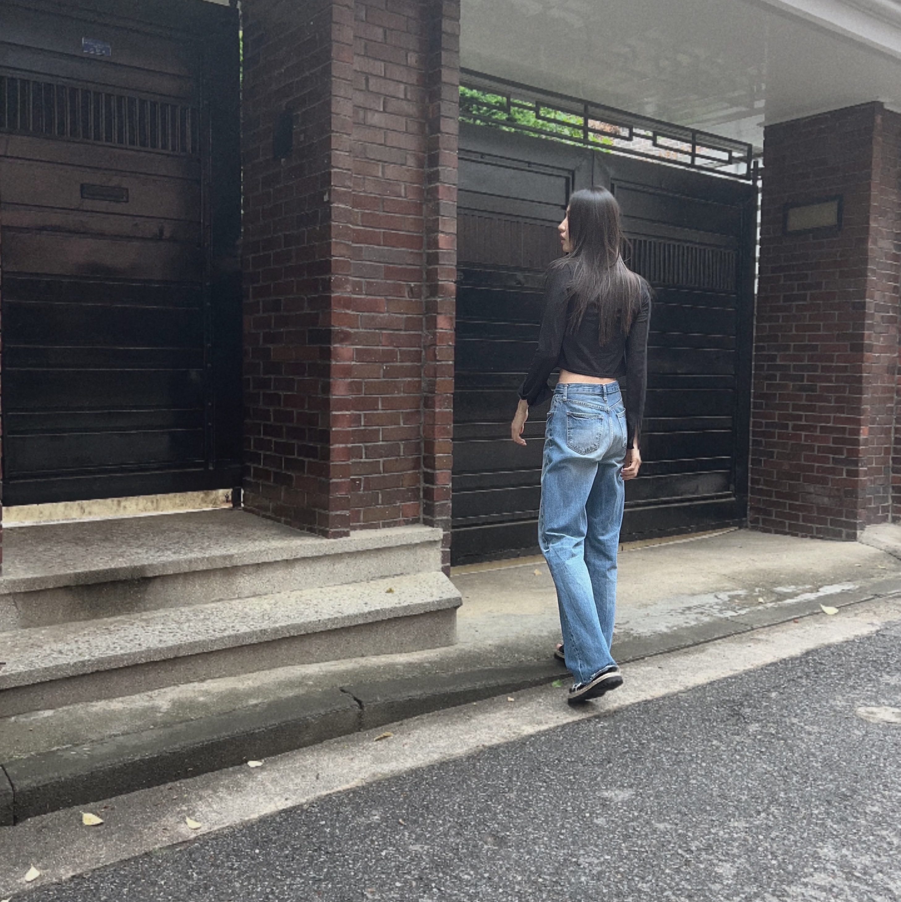 Birkenstock Arizona Essentials Eva Black - Narrow 착용 스타일 - 3