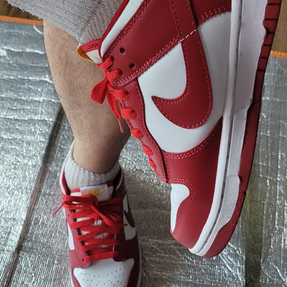 Nike Dunk Low Retro Gym Red 착용 스타일 - 4