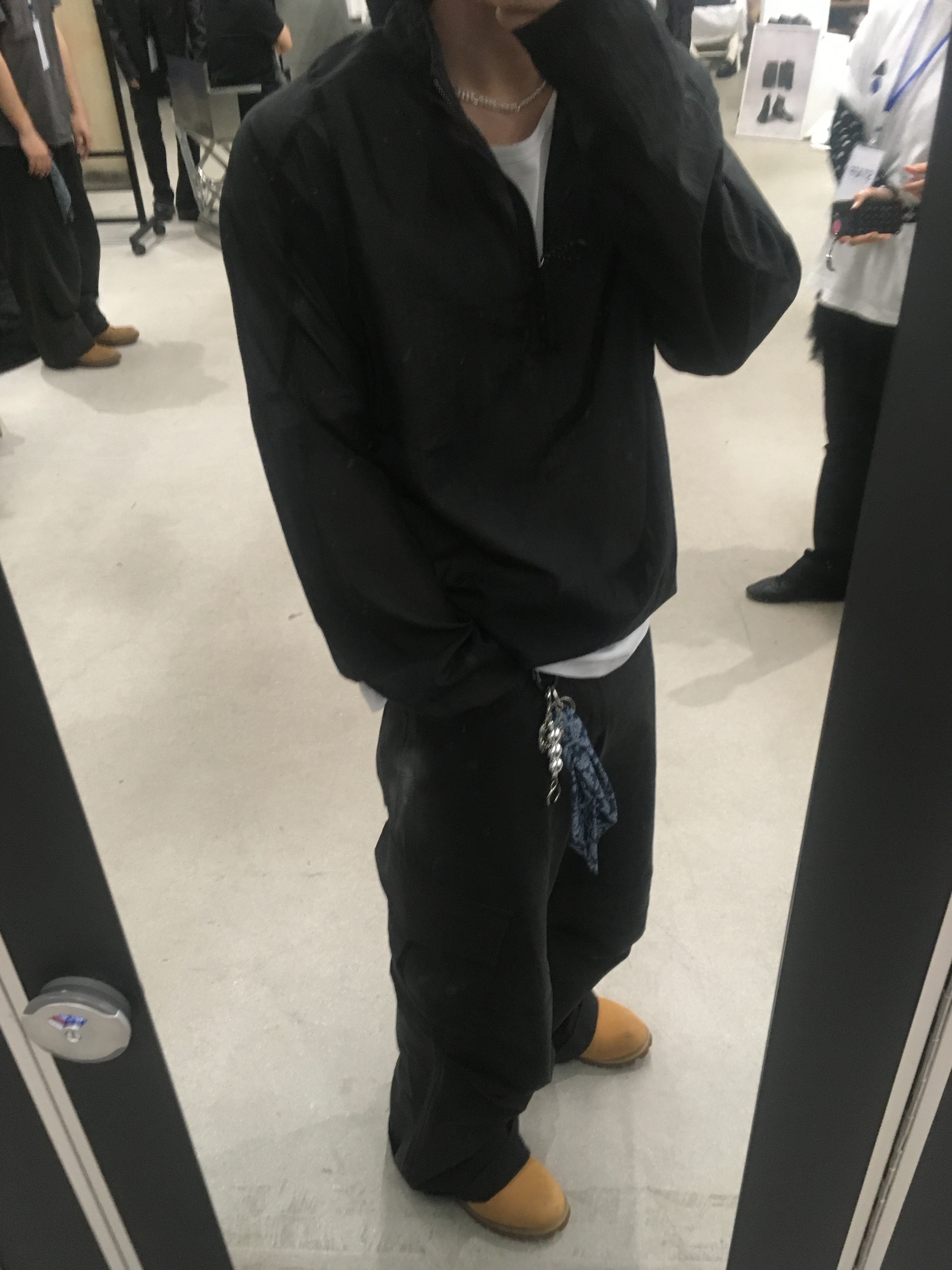 DIVEIN Vern Cargo Pants Washed Black, Timberland Premium 6 inch Waterproof Boot Wheat Nubuck - Wide 착용 스타일