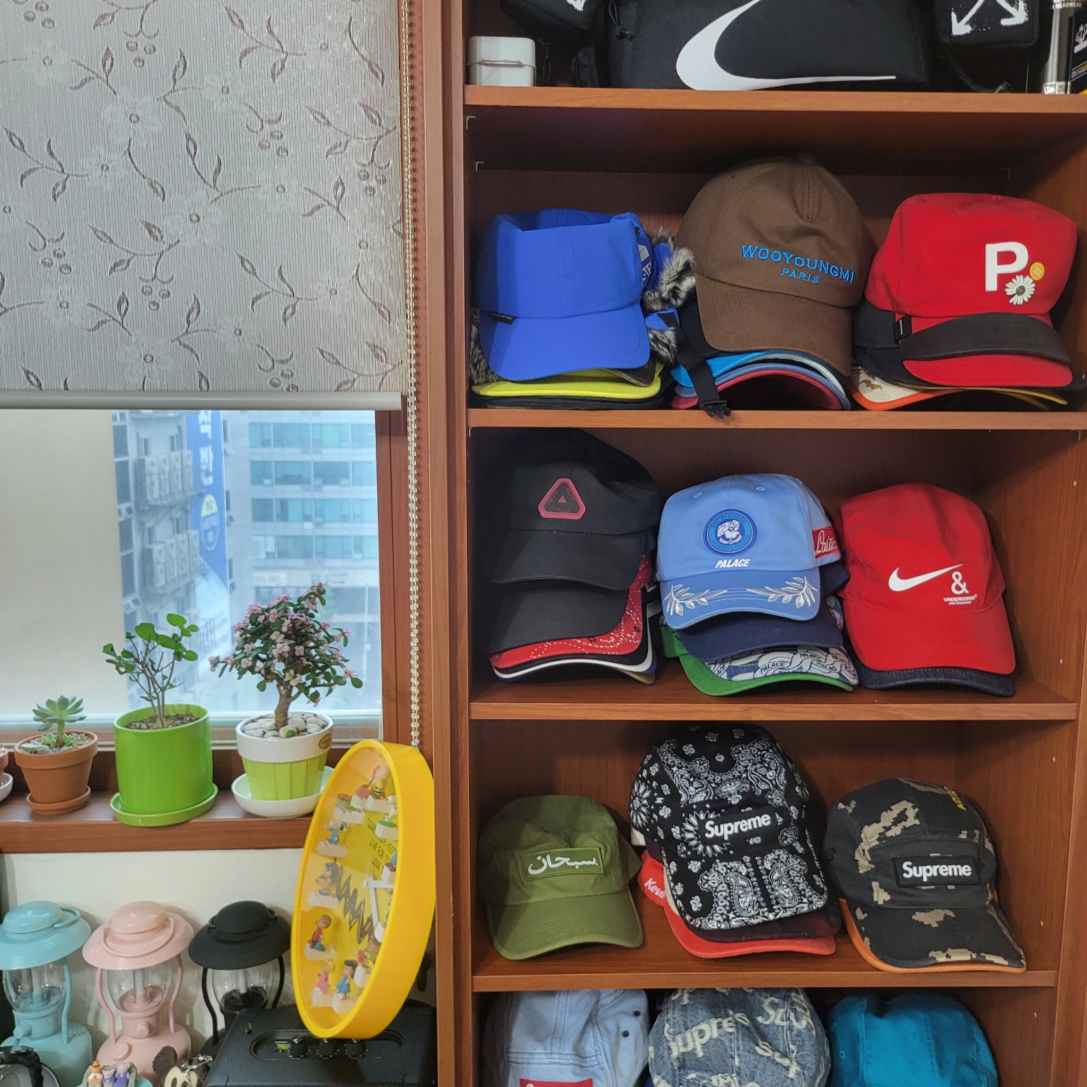 Supreme Arabic Logo Camp Cap Olive - 23FW 착용 스타일