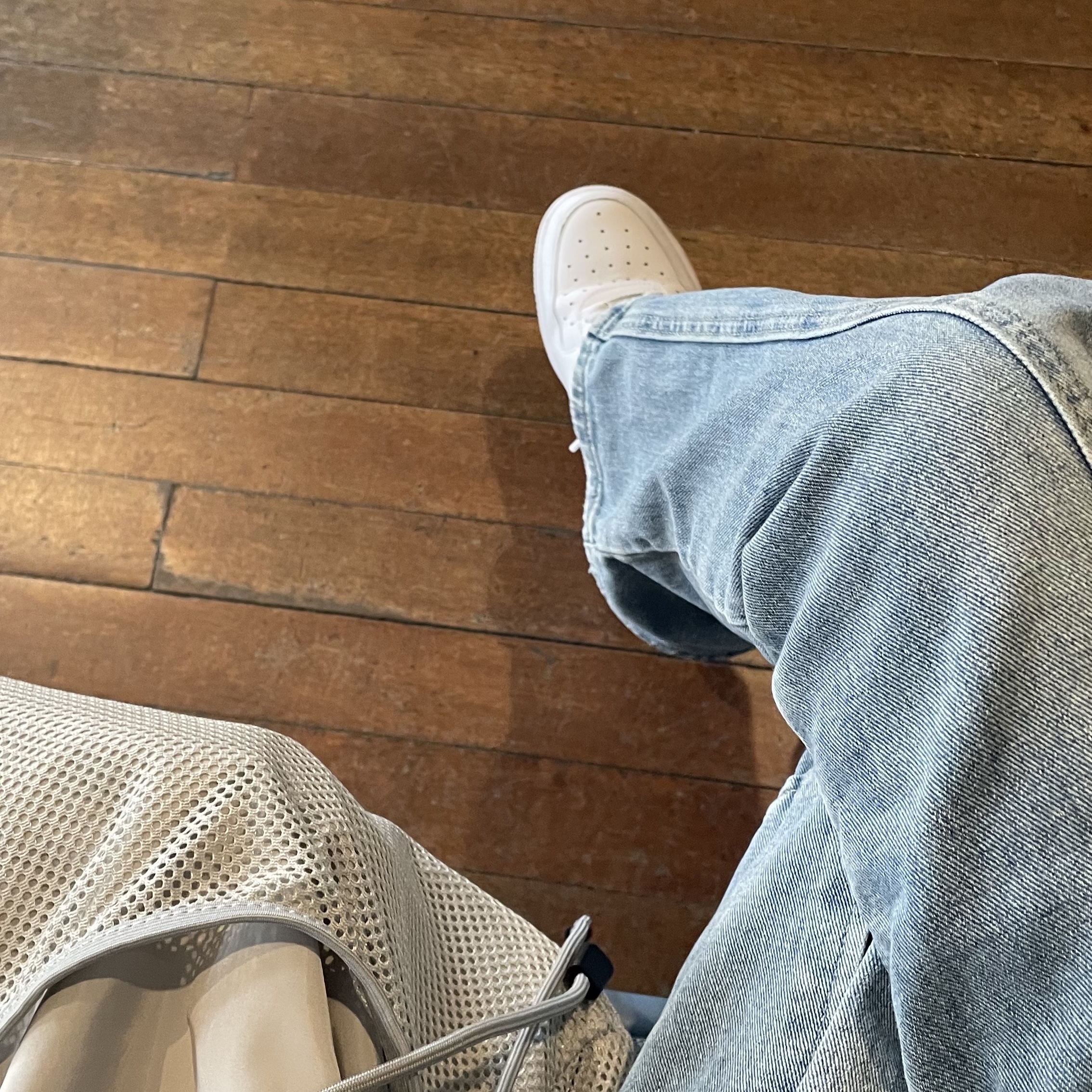 (W) Nike Air Force 1 '07 Low White 착용 스타일
