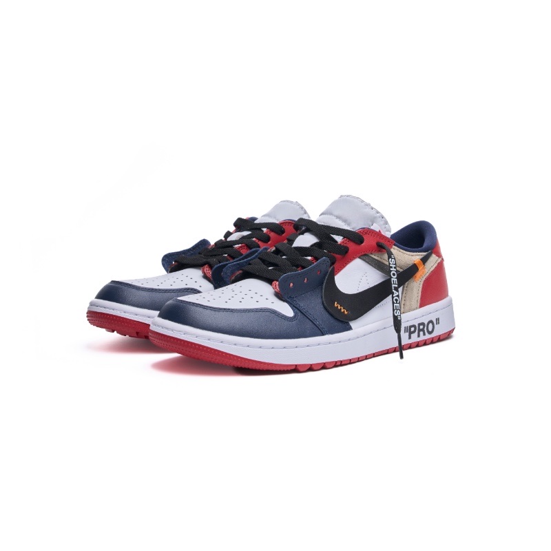 Jordan 1 Low Golf Obsidian Varsity Red 착용 스타일 - 5
