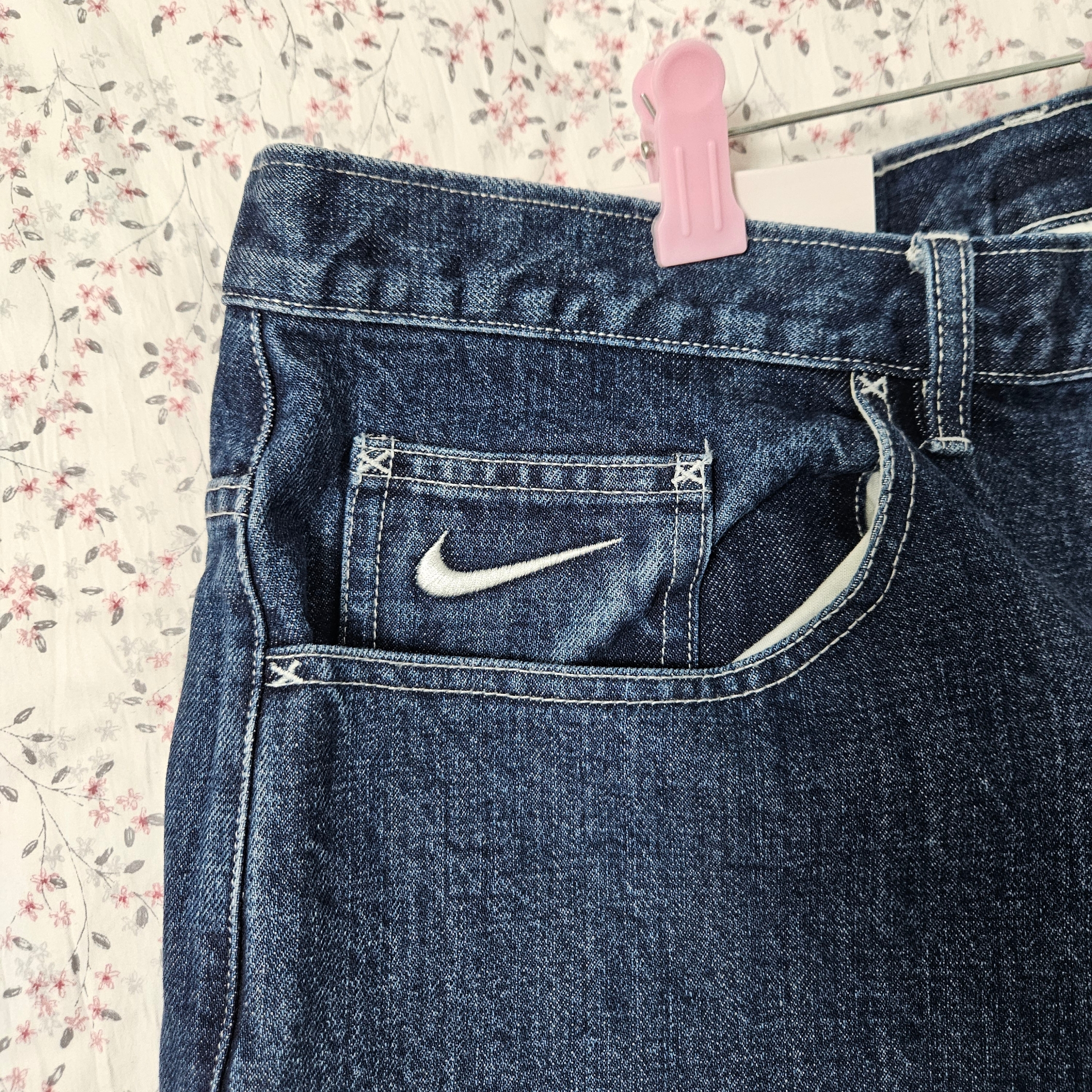 Supreme x Nike Denim Short Indigo - 24SS 착용 스타일 - 6