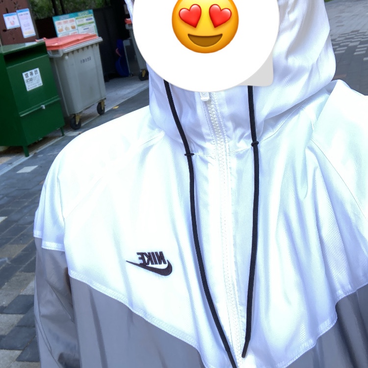 Nike NSW Windrunner Hoodie Jacket Smoke Grey - Asia 착용 스타일