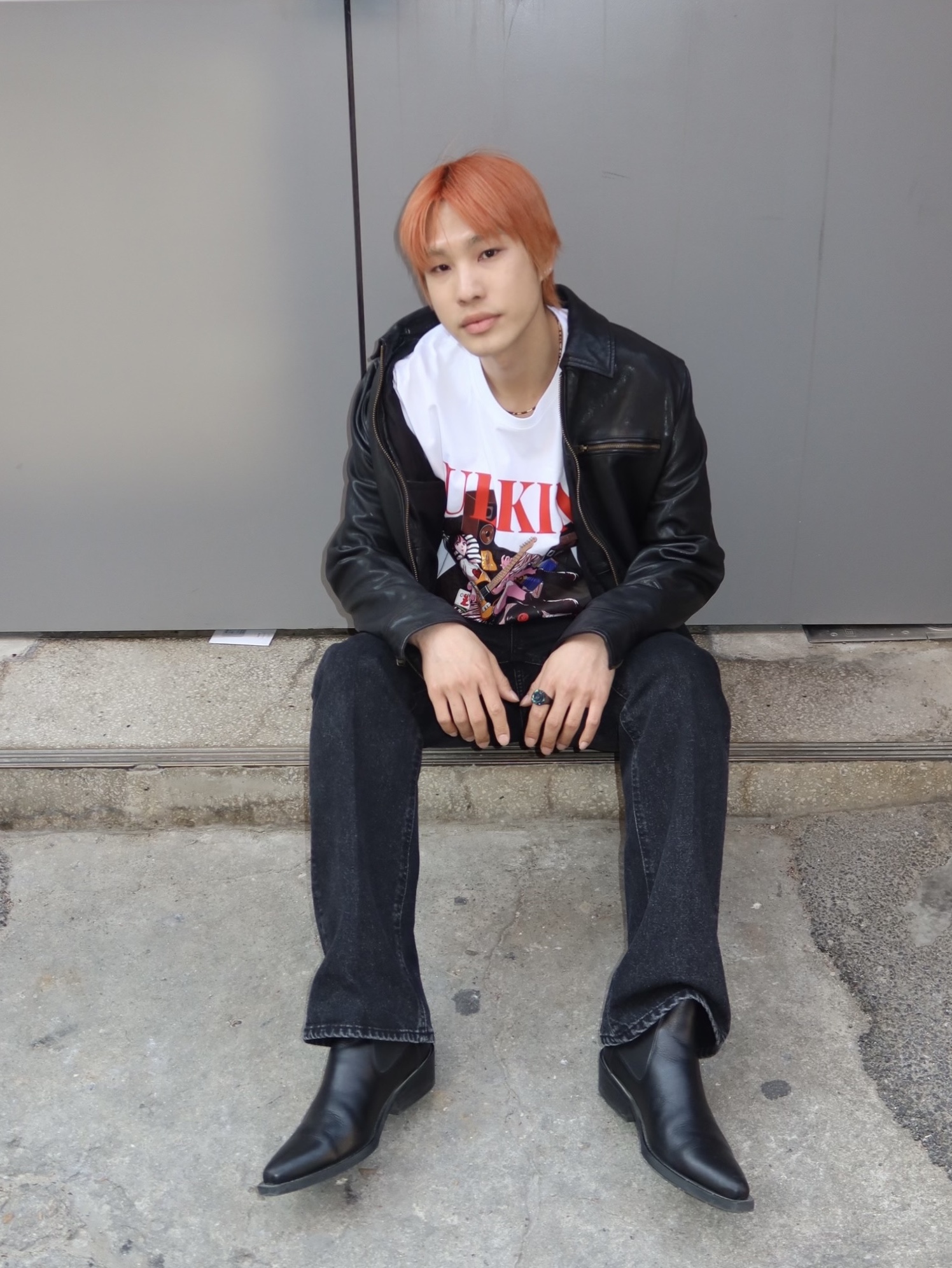 Our Legacy Cyphre Boot Infinite Black Leather 착용 스타일 - 2
