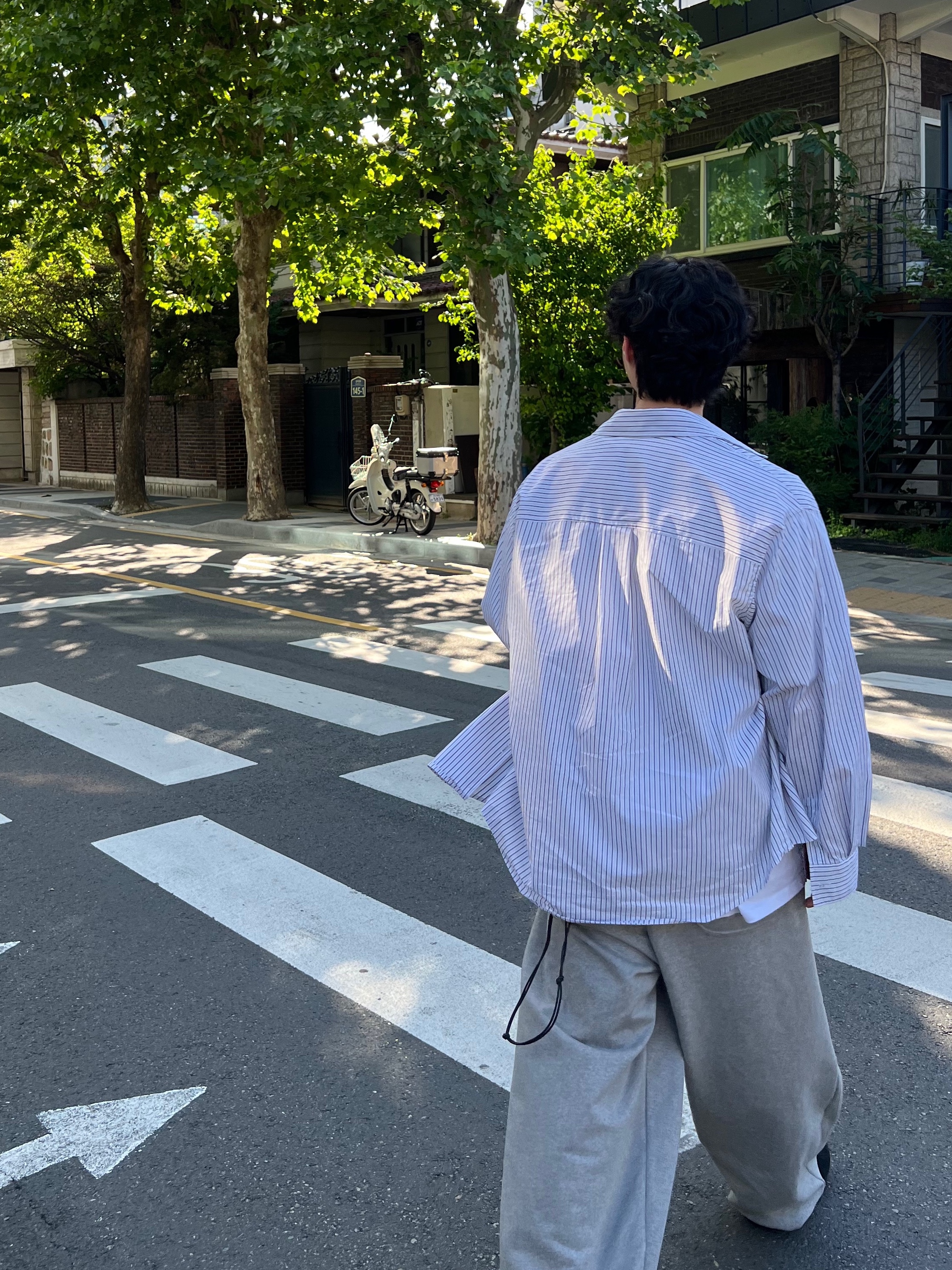 Roa Hiking Fedaia Black, Project G/R 3 Way Twisted Shirt Black Striped 착용 스타일 - 2