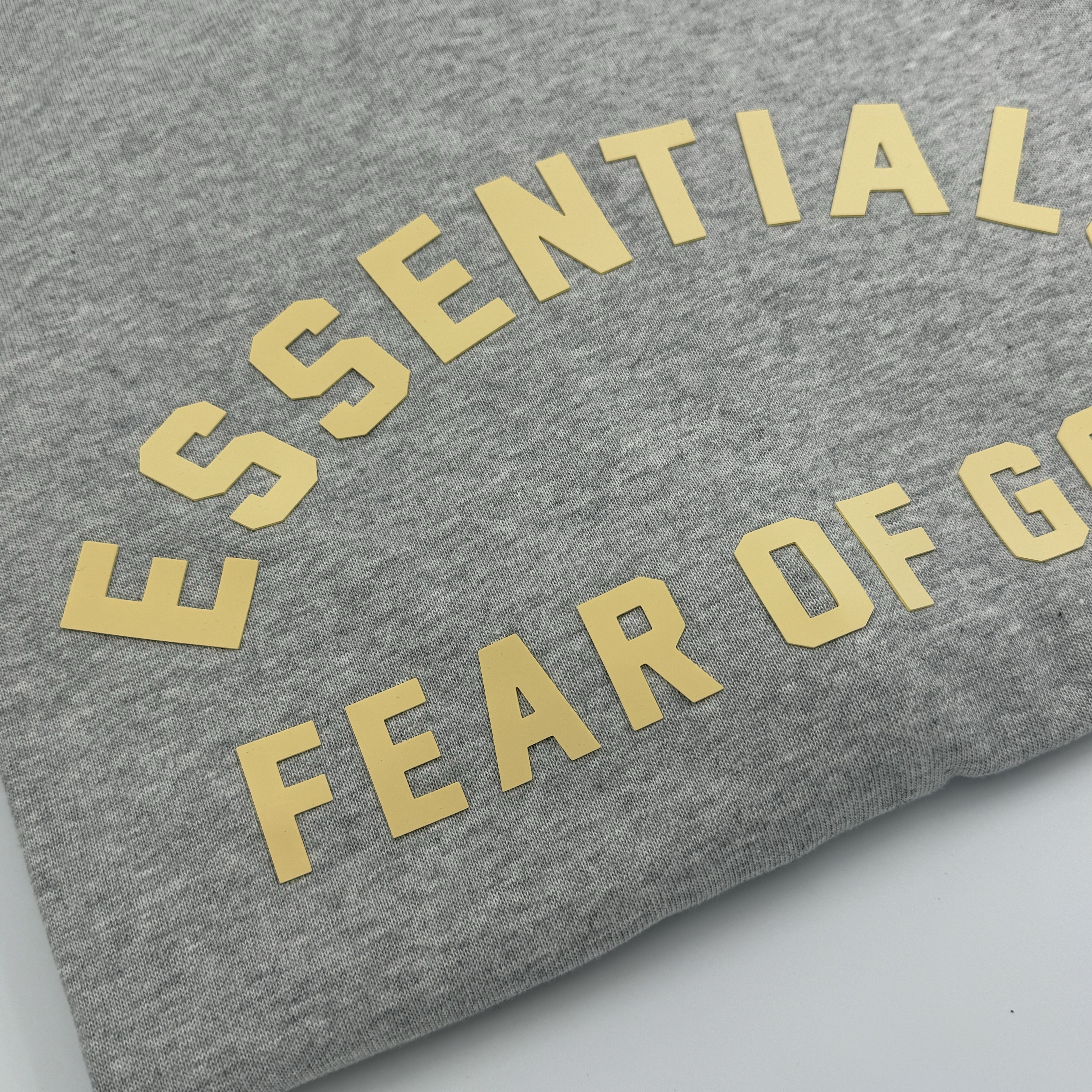 Essentials Heavy Jersey Crewneck T-Shirt Light Heather Grey - 24SS 착용 스타일