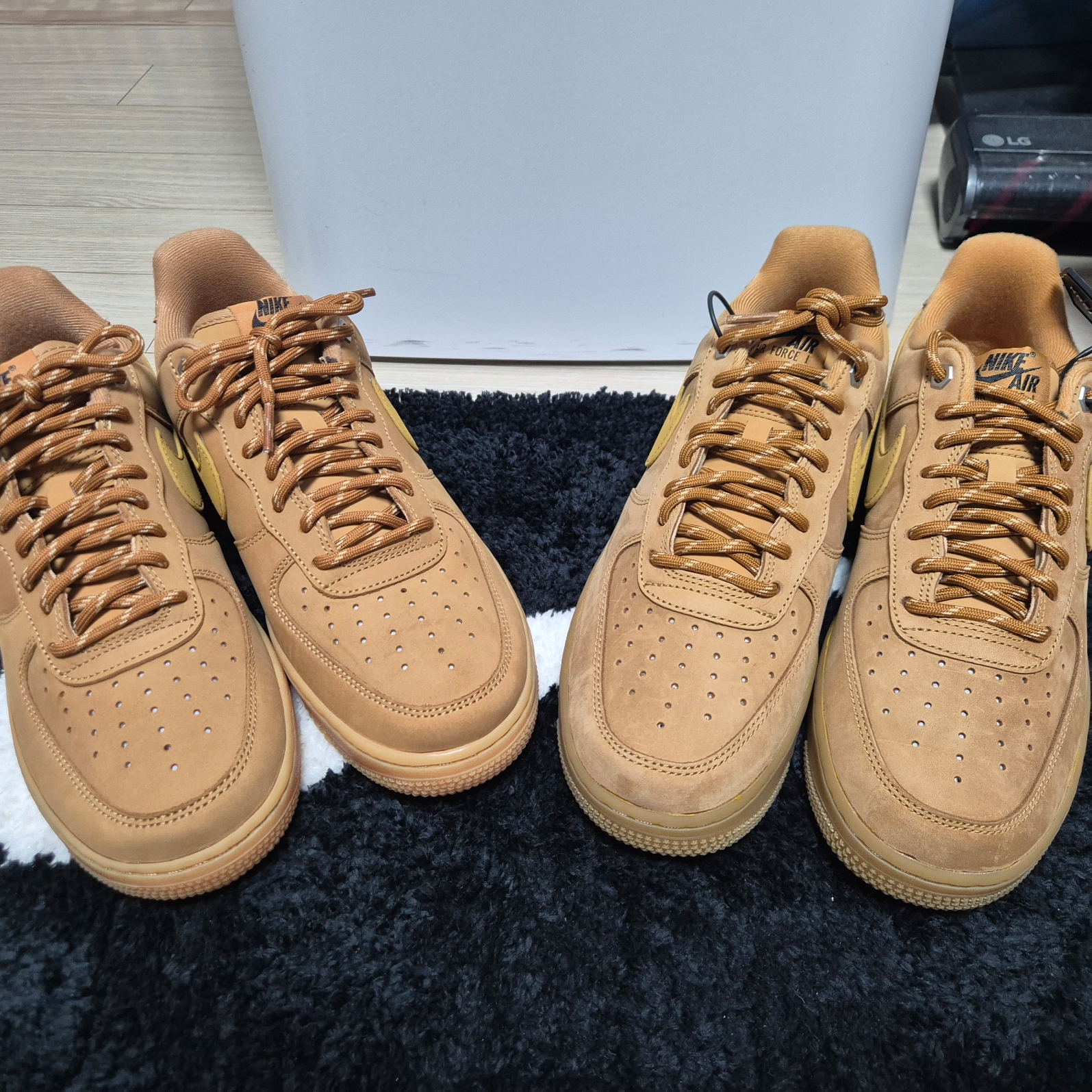 (W) Nike Air Force 1 '07 WB Flax Wheat 착용 스타일 - 2