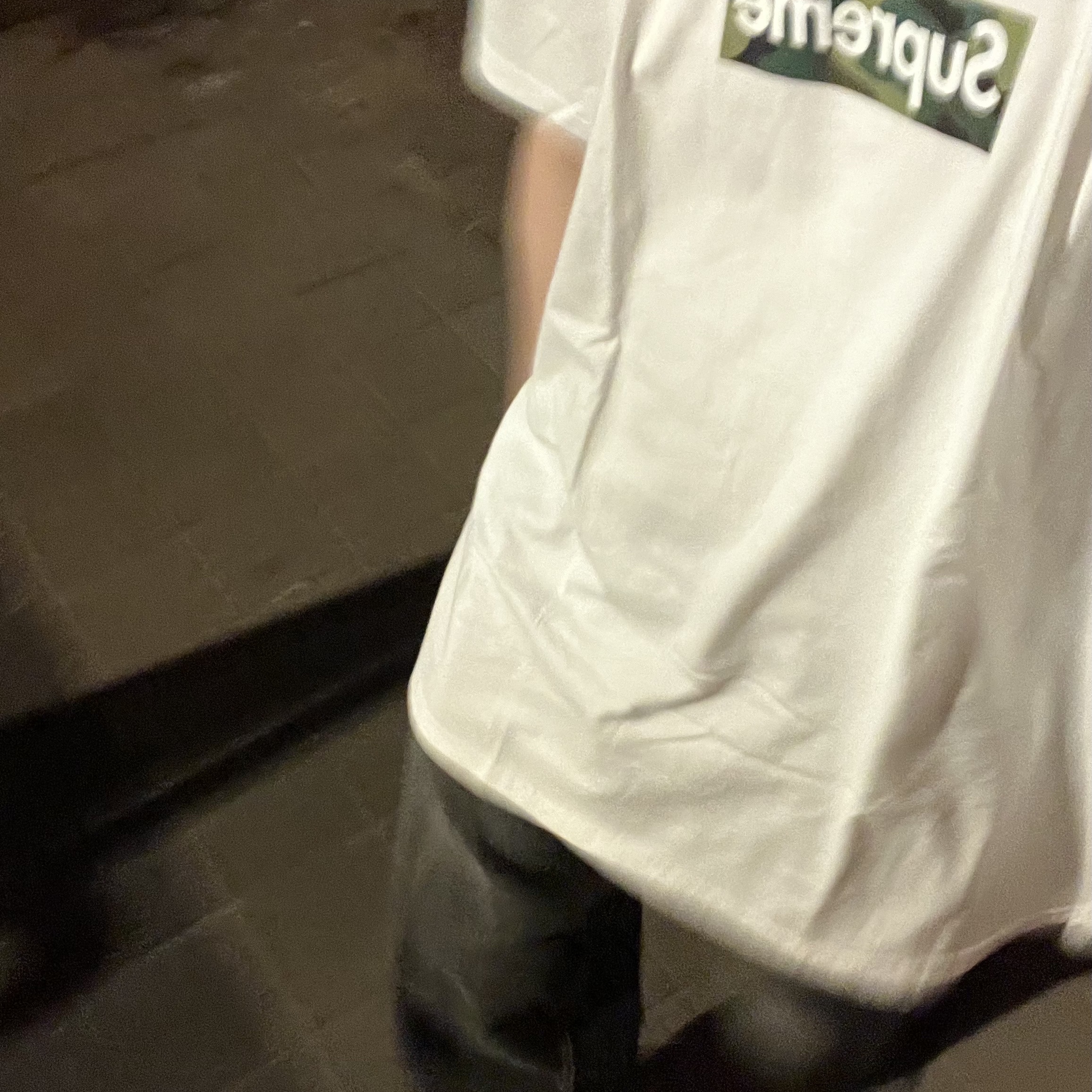 Supreme Box Logo T-Shirt White - 23FW 착용 스타일