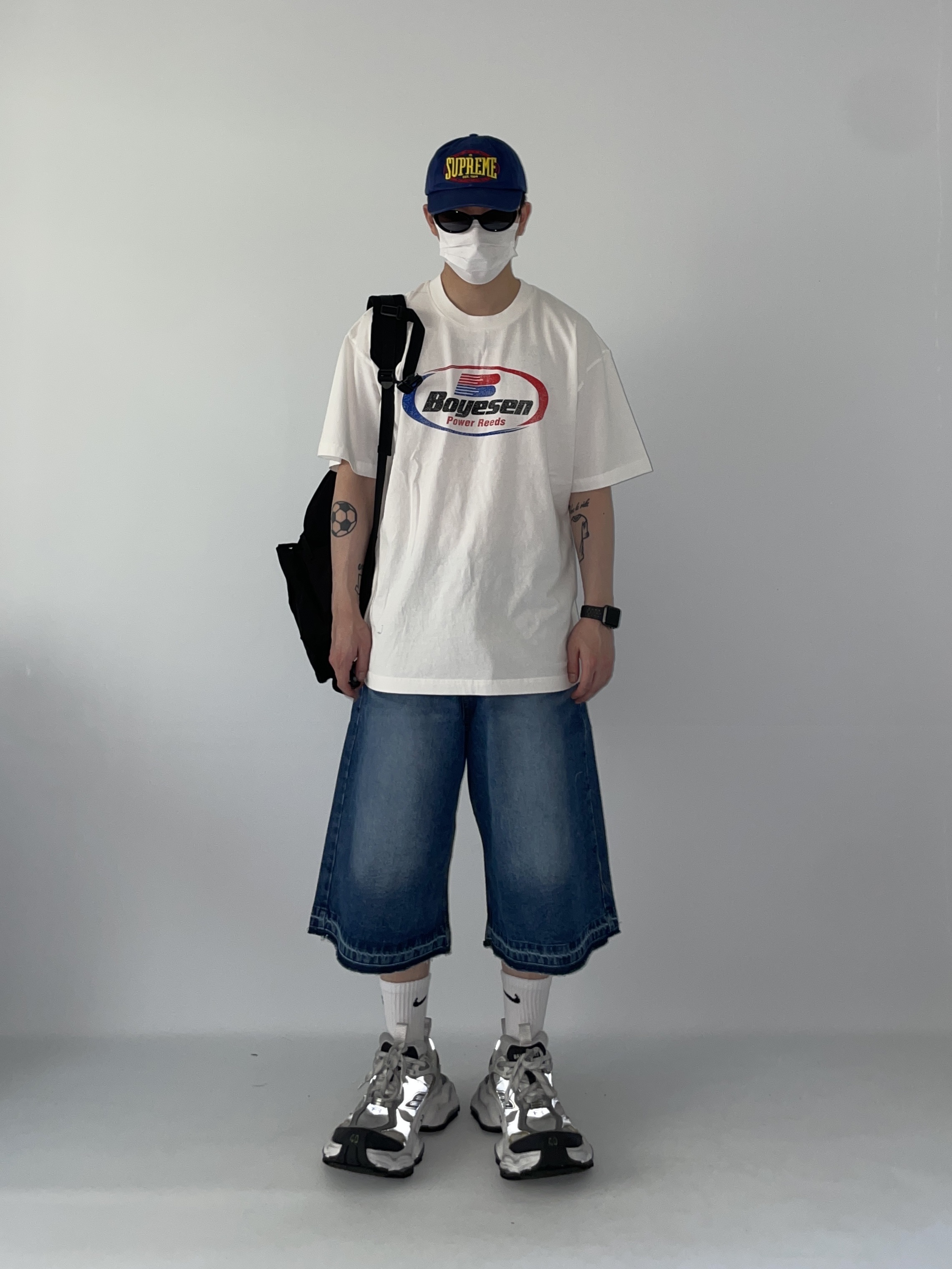 Stussy 8 Ball Pigment Dyed T-Shirt Black, (W) Jordan 1 x Travis Scott Retro Low OG SP Medium Olive 착용 스타일 - 4