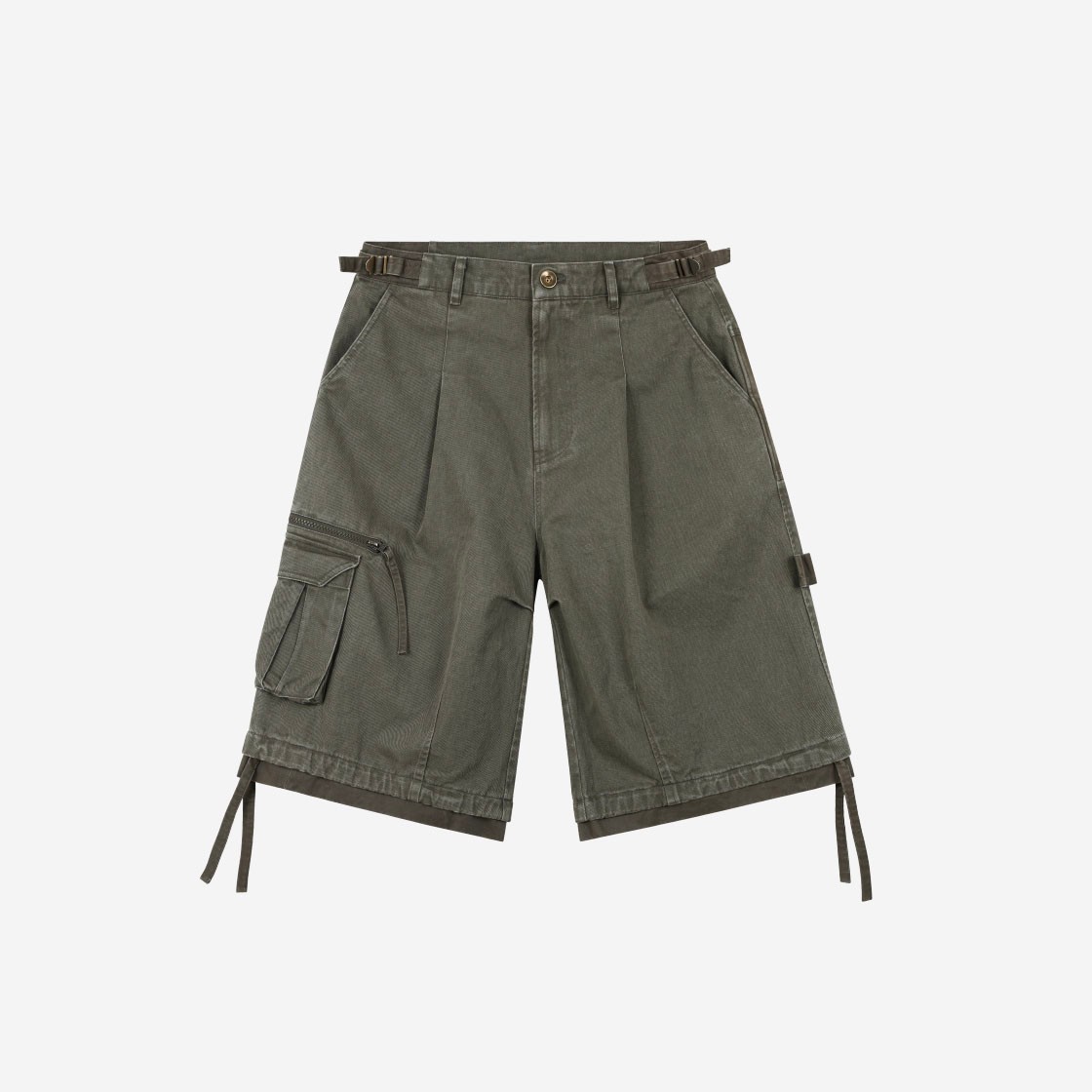 ETCE Layered Cargo Shorts Khaki 상세 이미지 1