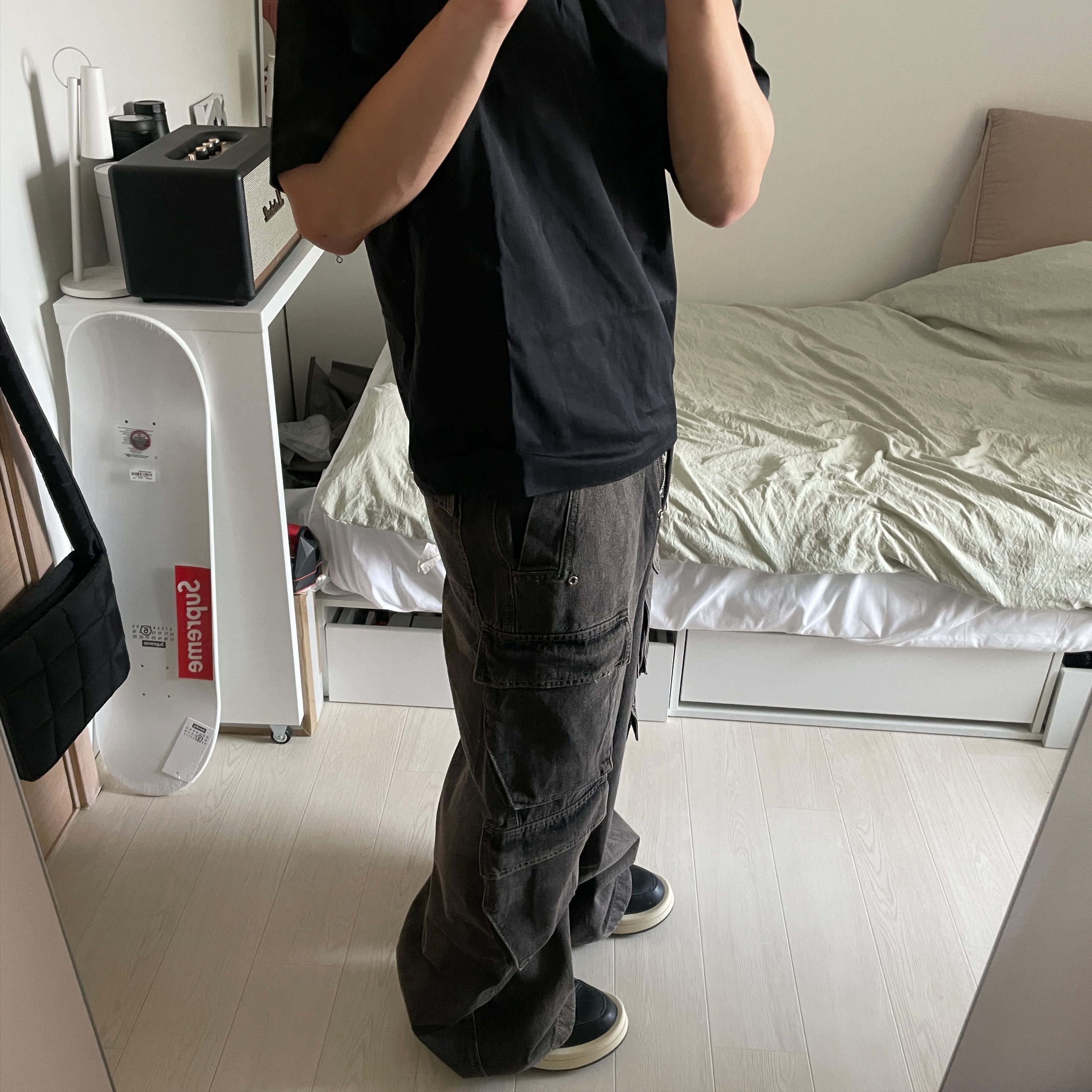 Converse x Drkshdw Turbowpn Black Cream 착용 스타일 - 4